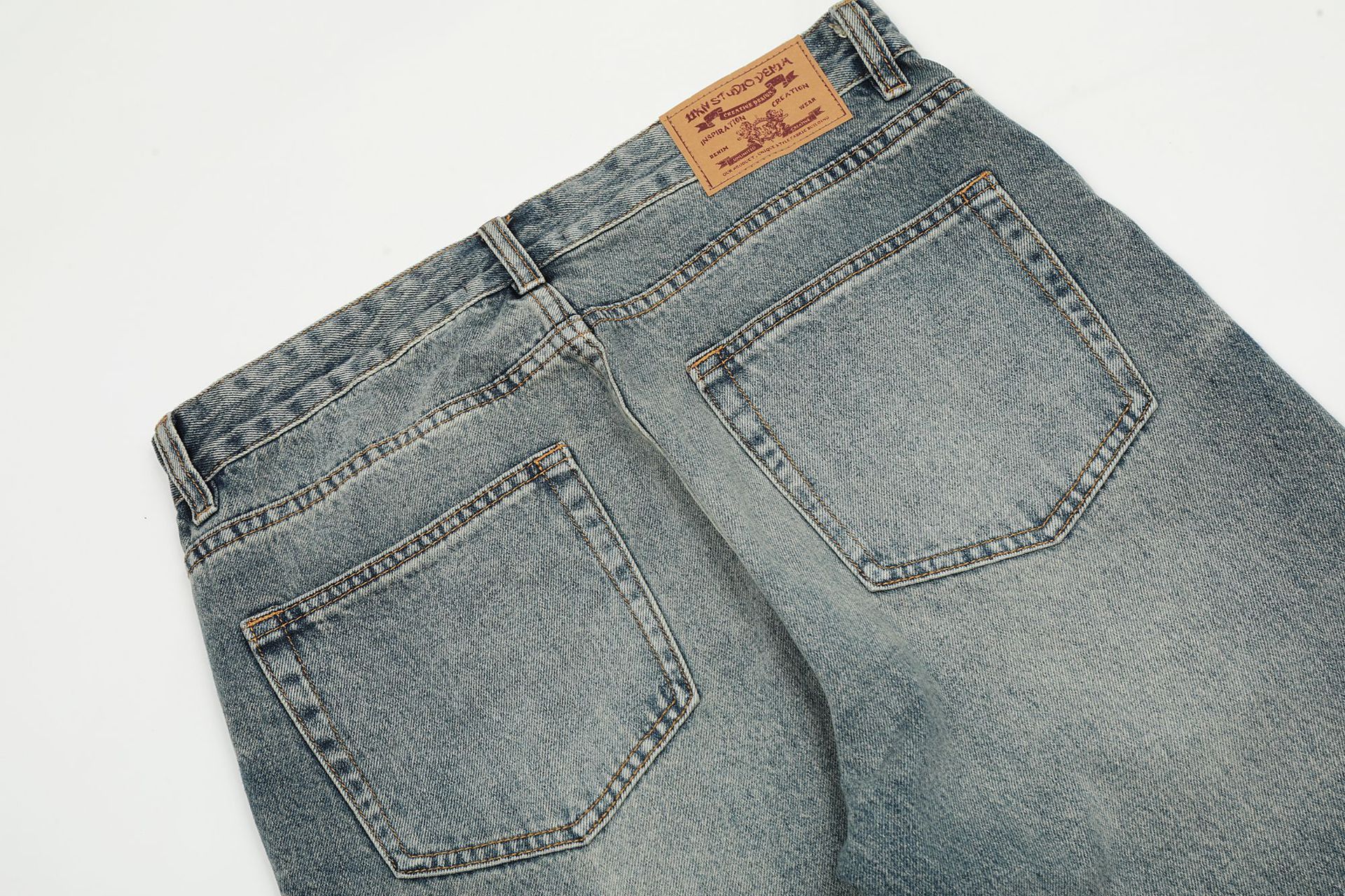Japanese Brand × Jean Distressed loose casual whisker casual flared ripped jeans Size US 32 / EU 48 - 5 Thumbnail