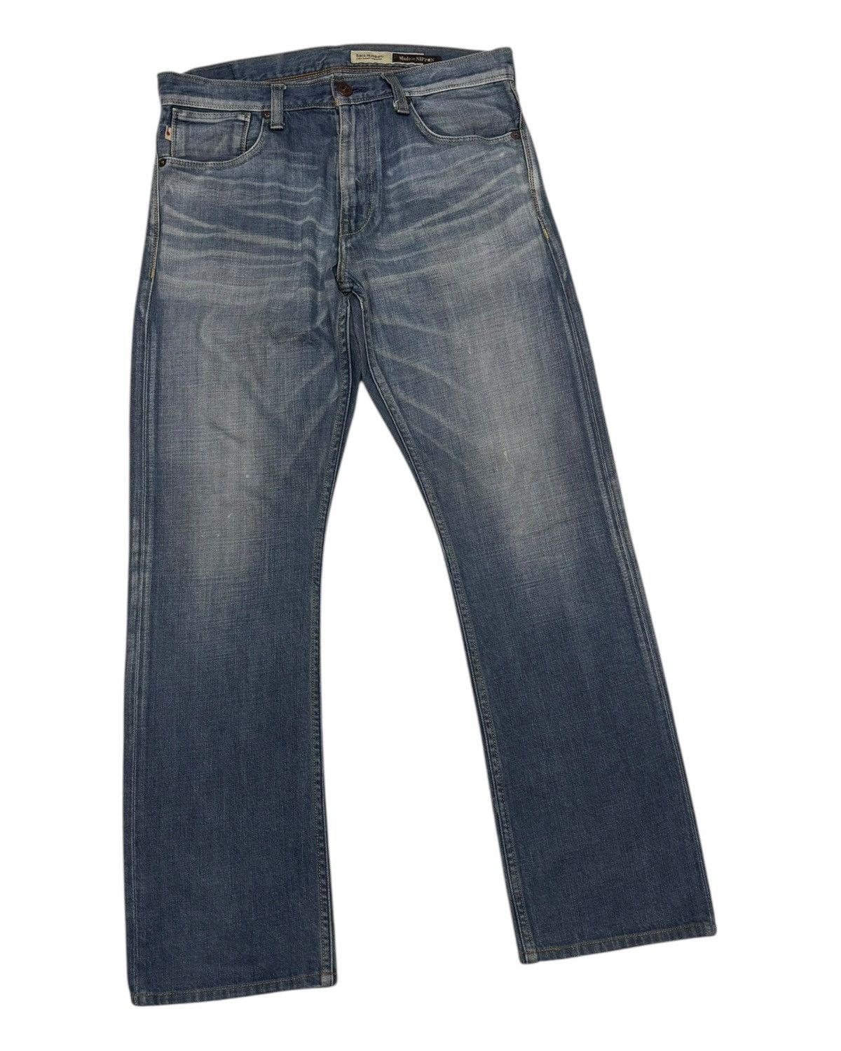 Kapital 🔥MADE IN NIPPON VINTAGE FADED JEANS BACK NUMBER DENIM JEANS Size US 32 / EU 48 - 3 Thumbnail