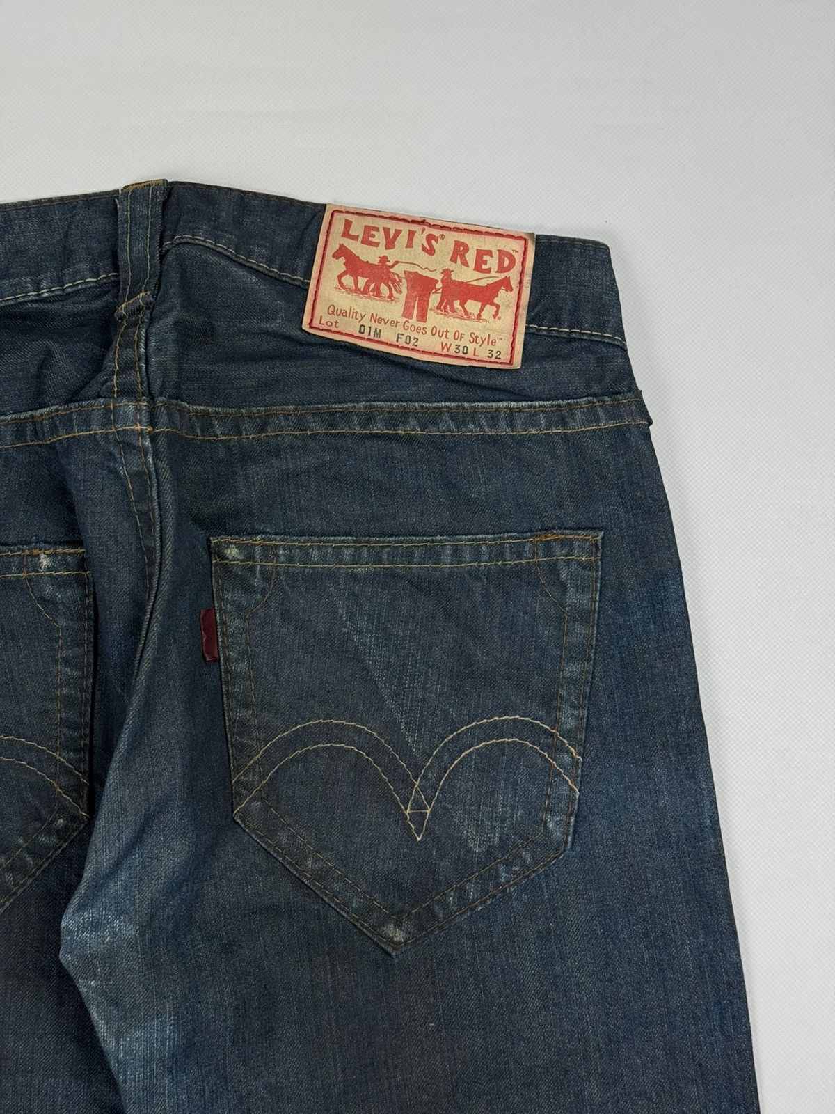 Levi's Levis RED Lot 01M F02 Vintage Men’s Wide Leg Cowboy Jeans Size US 30 / EU 46 - 23 Thumbnail