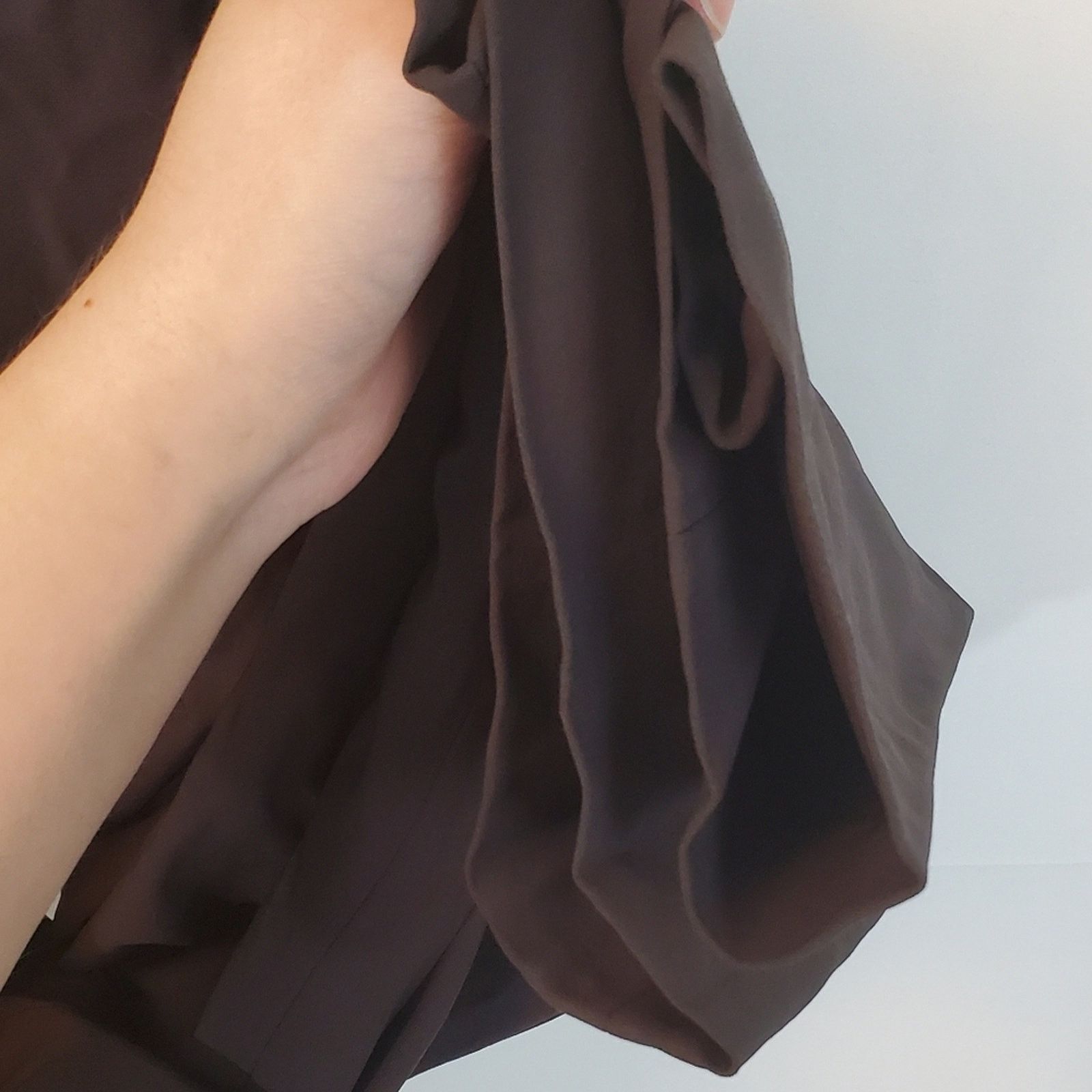 Armani Collezioni VINTAGE Armani Collezioni 80s Brown Wool Dress Pants 50IT Size 34" / US 12 / IT 48 - 6 Thumbnail