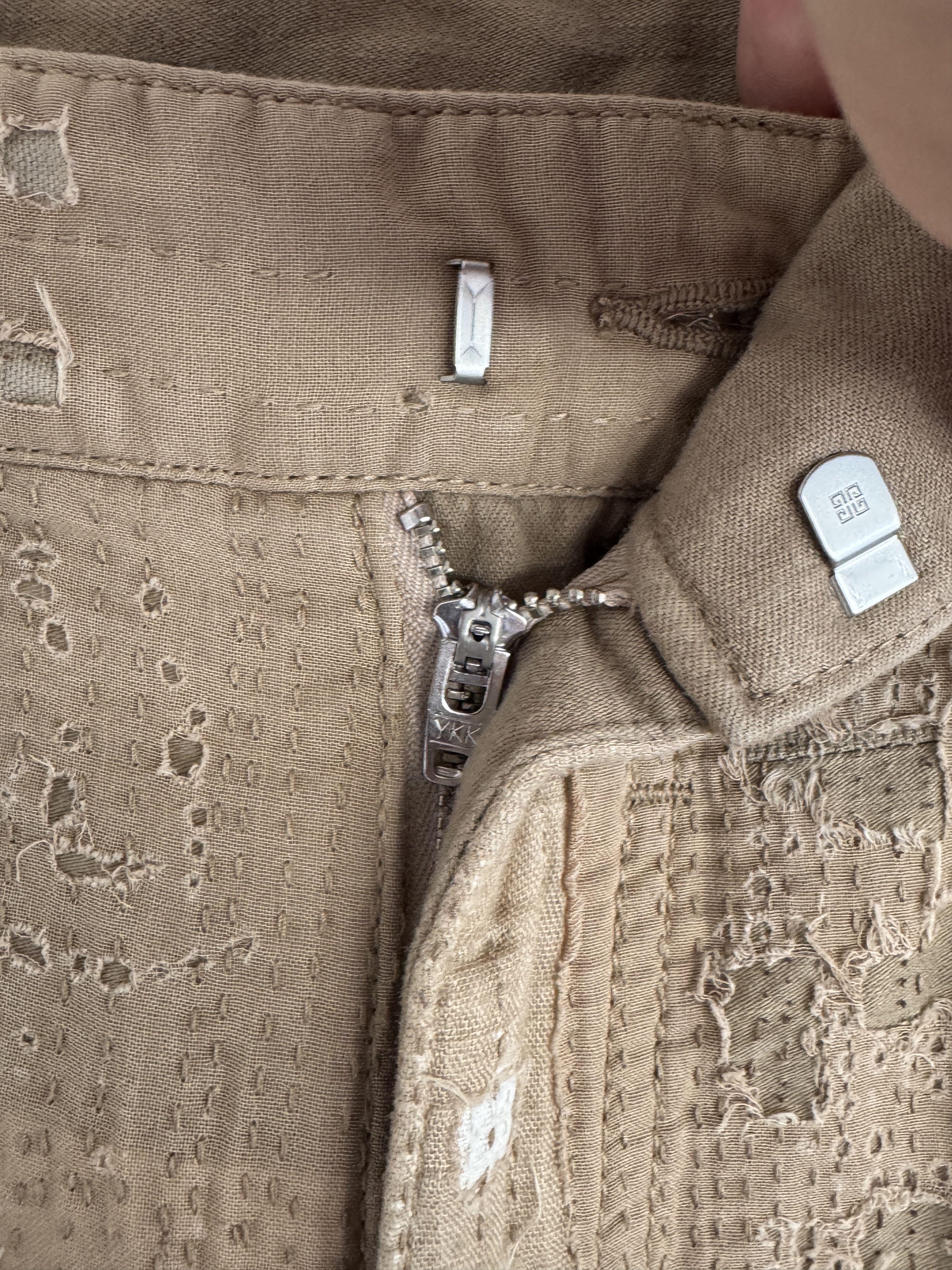 Givenchy Beige Boro Jeans Size US 31 - 10 Thumbnail