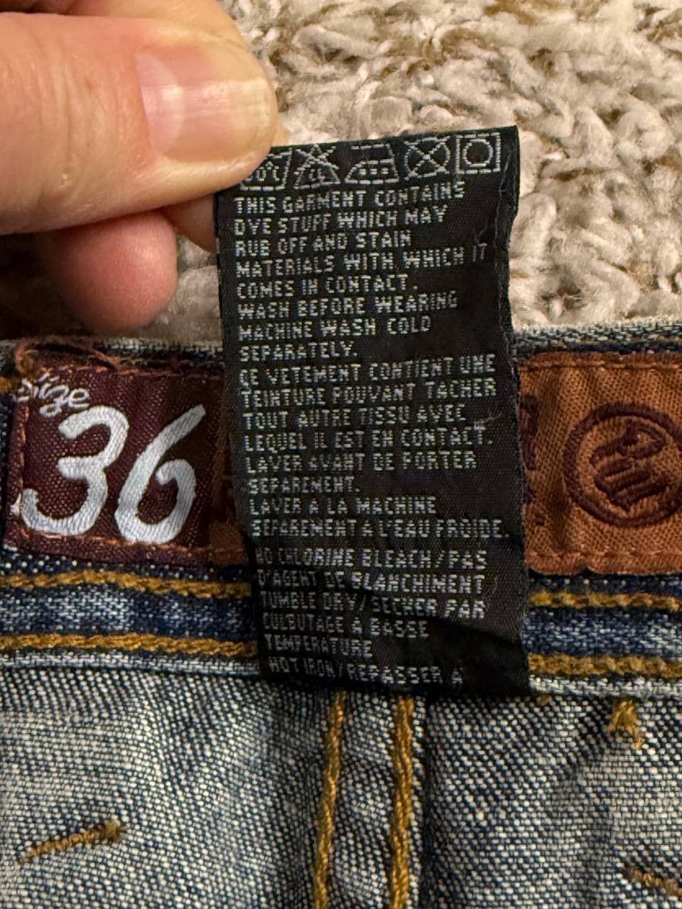 Rocawear Rocawear Y2K Baggy Jeans Hip Hop Panel Seam Patched Faded Size US 36 / EU 52 - 14 Thumbnail