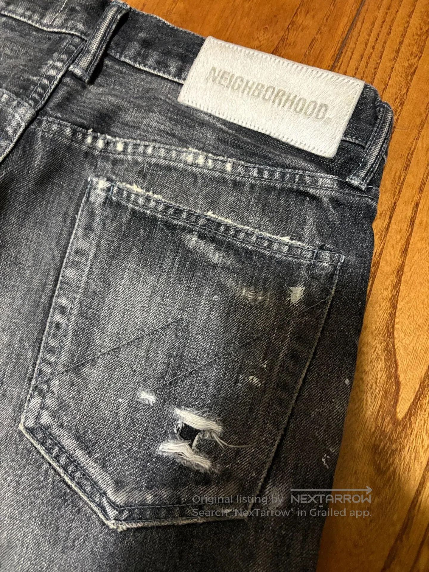 Neighborhood neighborhood scratch savage denim pants. Size US 40 / EU 56 - 6 Thumbnail