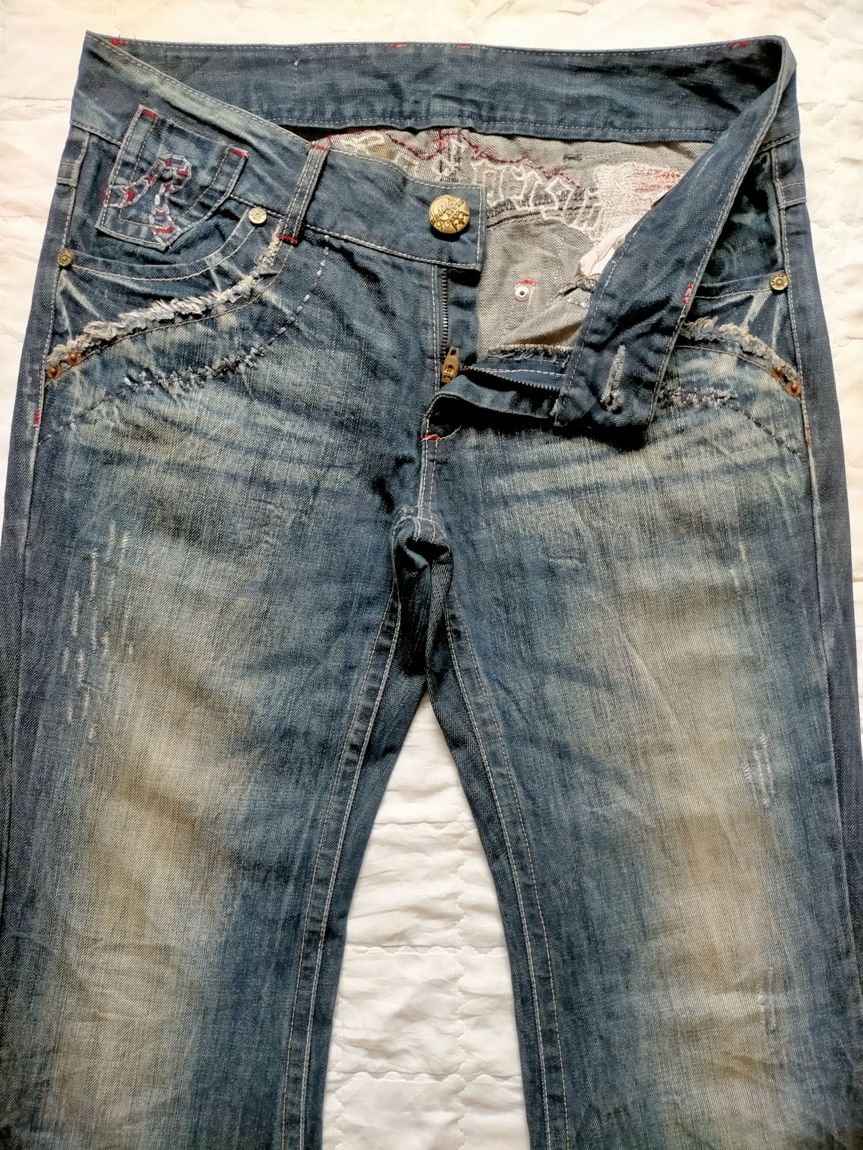 Cherokee Flare Jeans Cherooke Embroidered Boot cut denim Size US 33 - 10 Thumbnail
