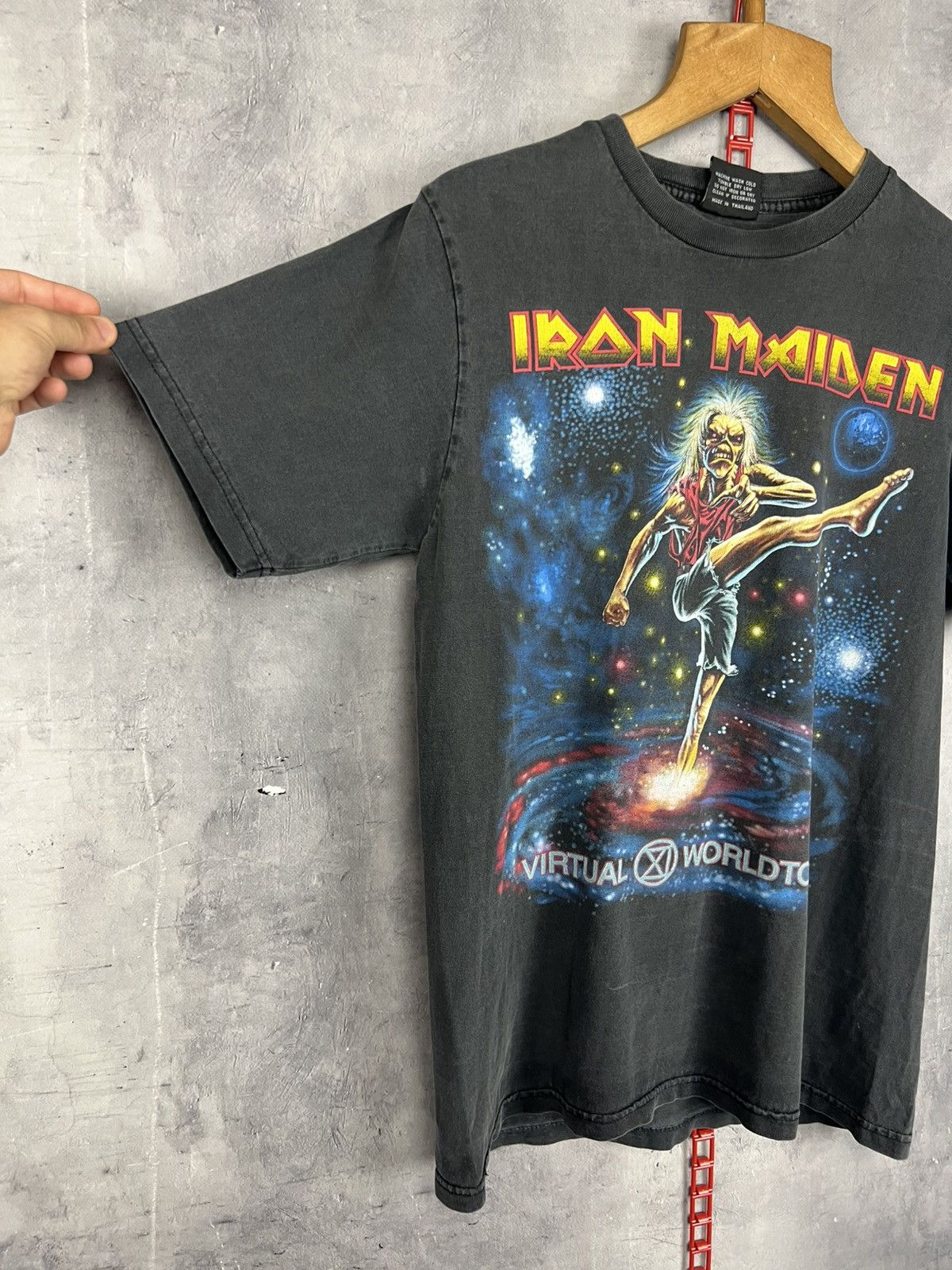 Iron Maiden Iron Maiden Virtual World tour Vintage T Shirt Size M Size US M / EU 48-50 / 2 - 2 Thumbnail