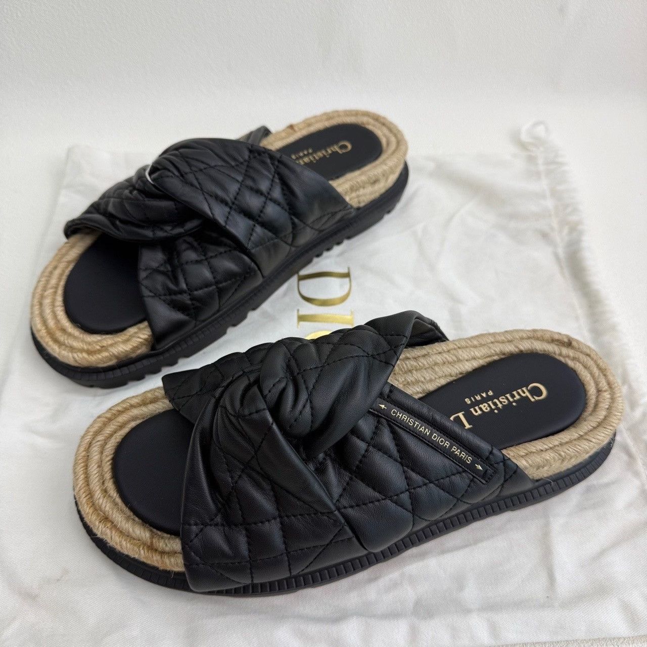 Dior Dior Black Sandals us_5 Women Size US 5 / IT 35 - 1 Thumbnail