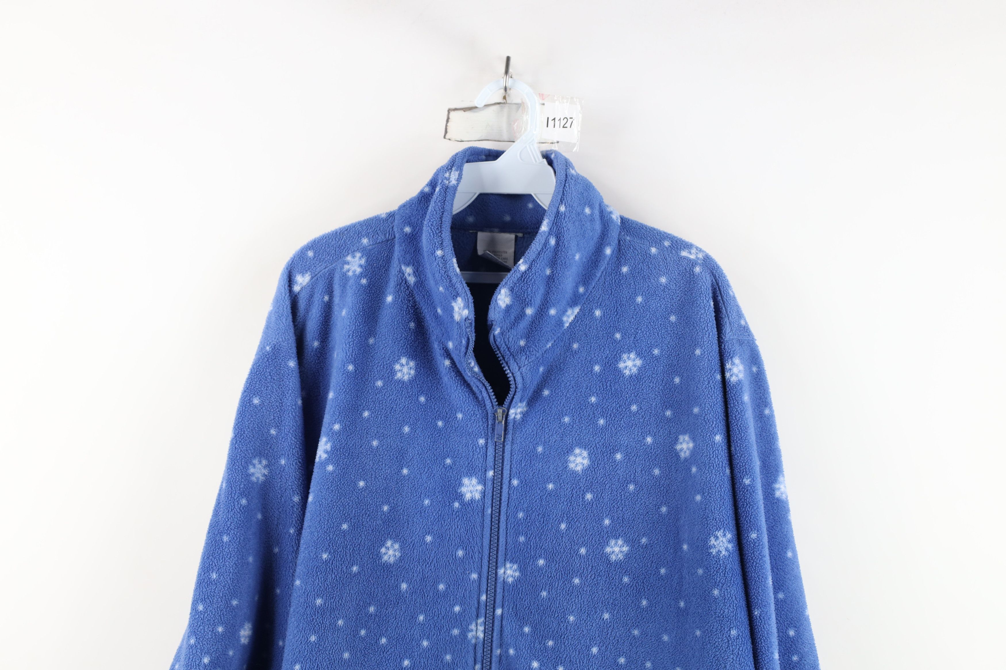 Vintage Vintage 90s Streetwear Mountain All Over Print Fleece Jacket Size XXL / US 16-18 / IT 52-54 - 2 Thumbnail