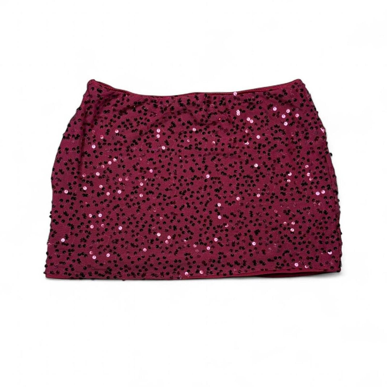 Other Fairy Y2K vintage magenta sequin mini skirt Size 28" / US 6 / IT 42 - 1 Thumbnail
