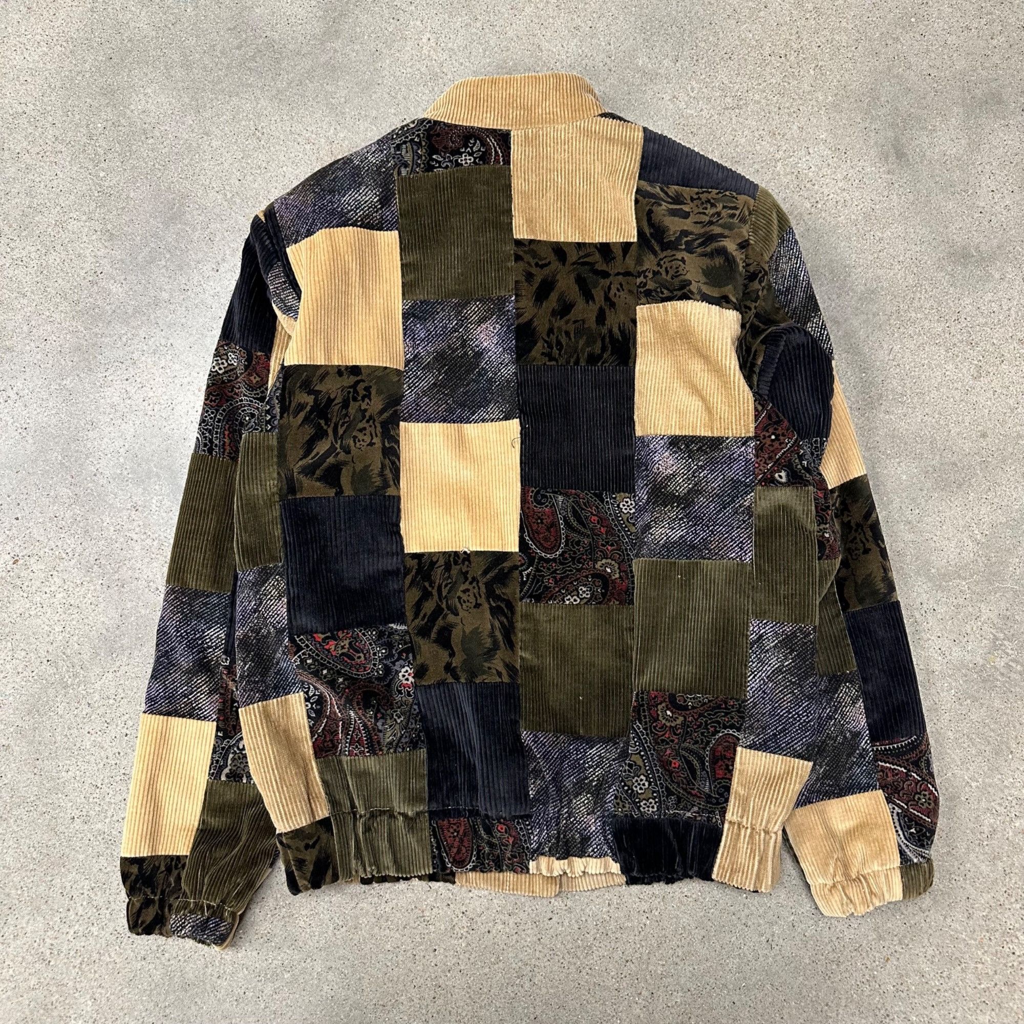 Vintage Vintage Unique Patchwork Corduroy Button Up Jacket Size M / US 6-8 / IT 42-44 - 2 Thumbnail