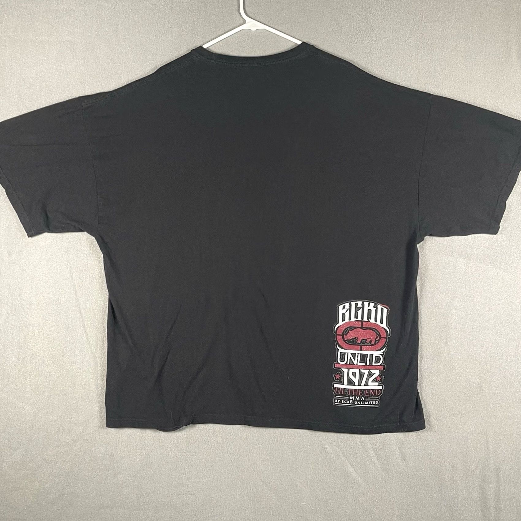 Ecko Unltd. Echo Unltd MMA by Ecko Unlimited Mens 3XL Short Sleeve Graphic Tee Black Red} Size US 39 - 2 Thumbnail