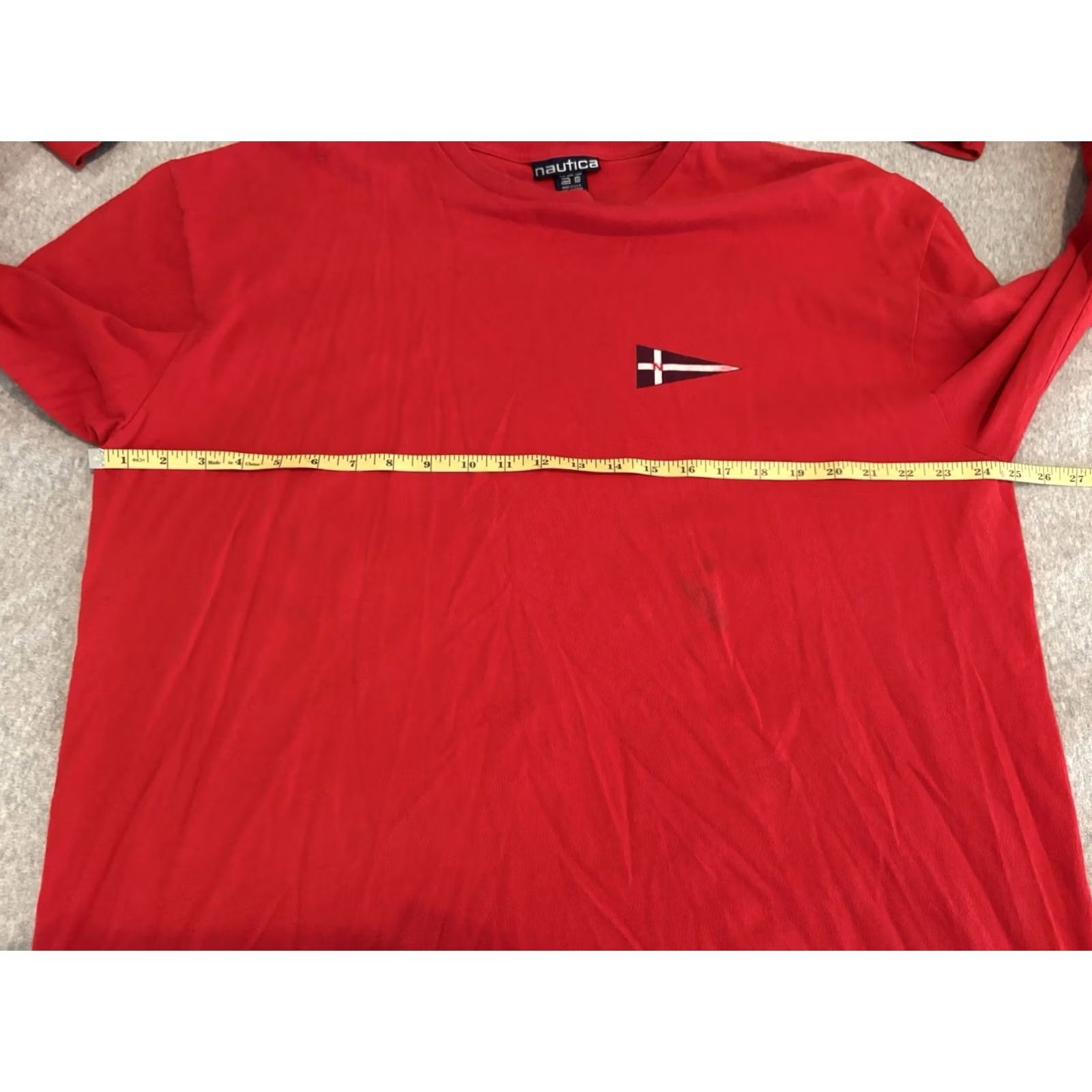 Nautica VINTAGE Nautica Red Long Sleeve T-Shirt Mens XL Made in USA Size US XL / EU 56 / 4 - 7 Thumbnail
