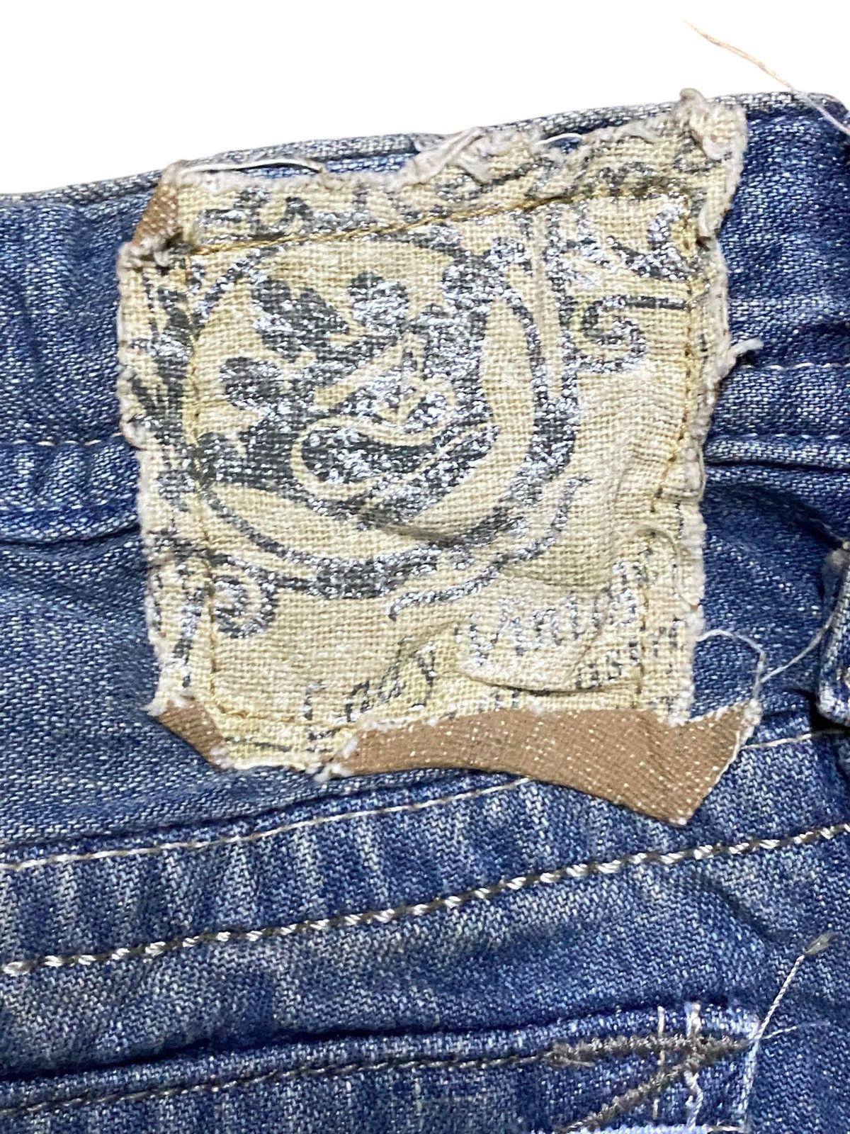 Japanese Brand Brappers Lady Vintage Union Made Faded Wash Flare Jeans Size 28" / US 6 / IT 42 - 15 Thumbnail