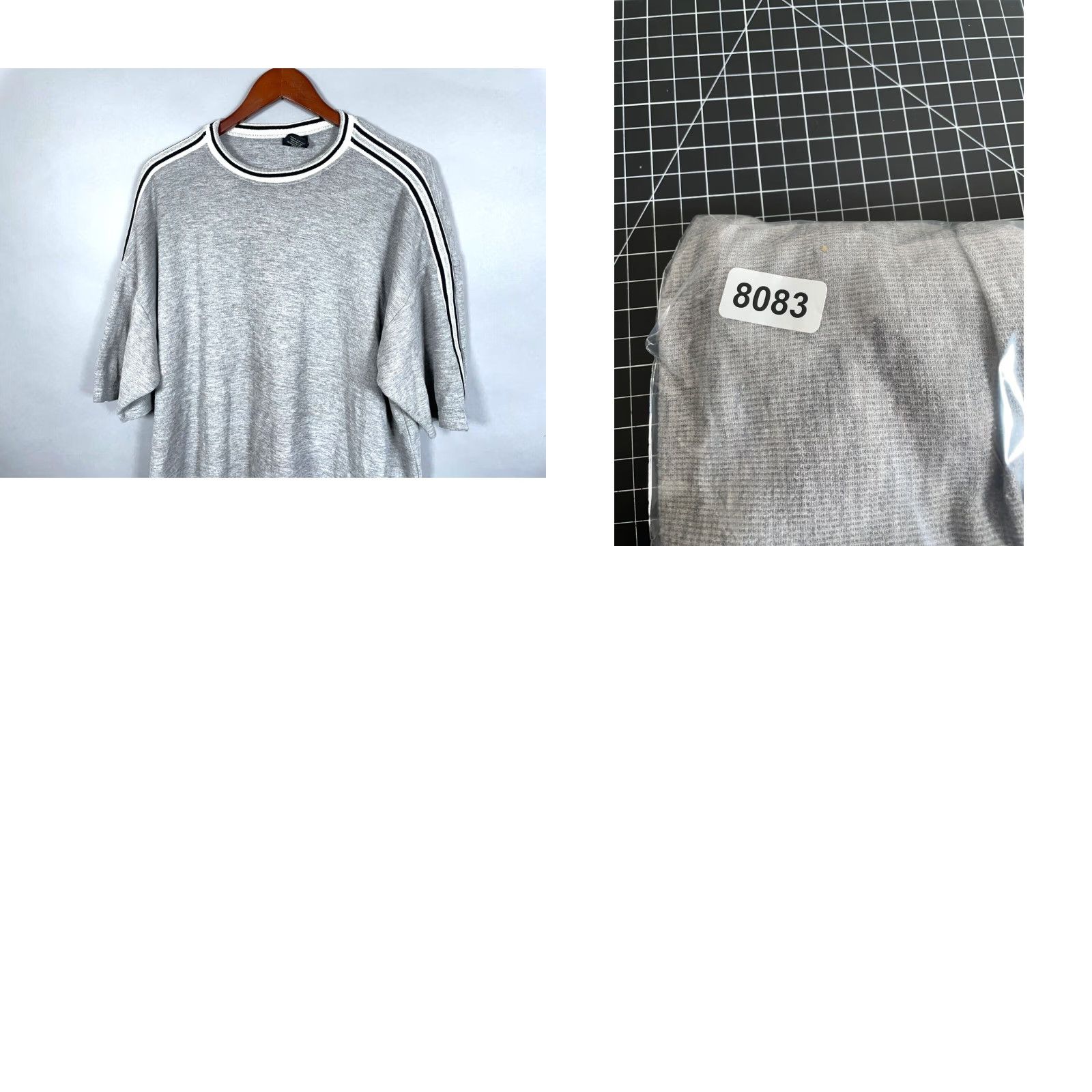 Vintage VINTAGE Left Coast T-Shirt Adult Large Gray Knit USA Made Knit 90s Preppy Shirt Mens Size US L / EU 52-54 / 3 - 8 Thumbnail