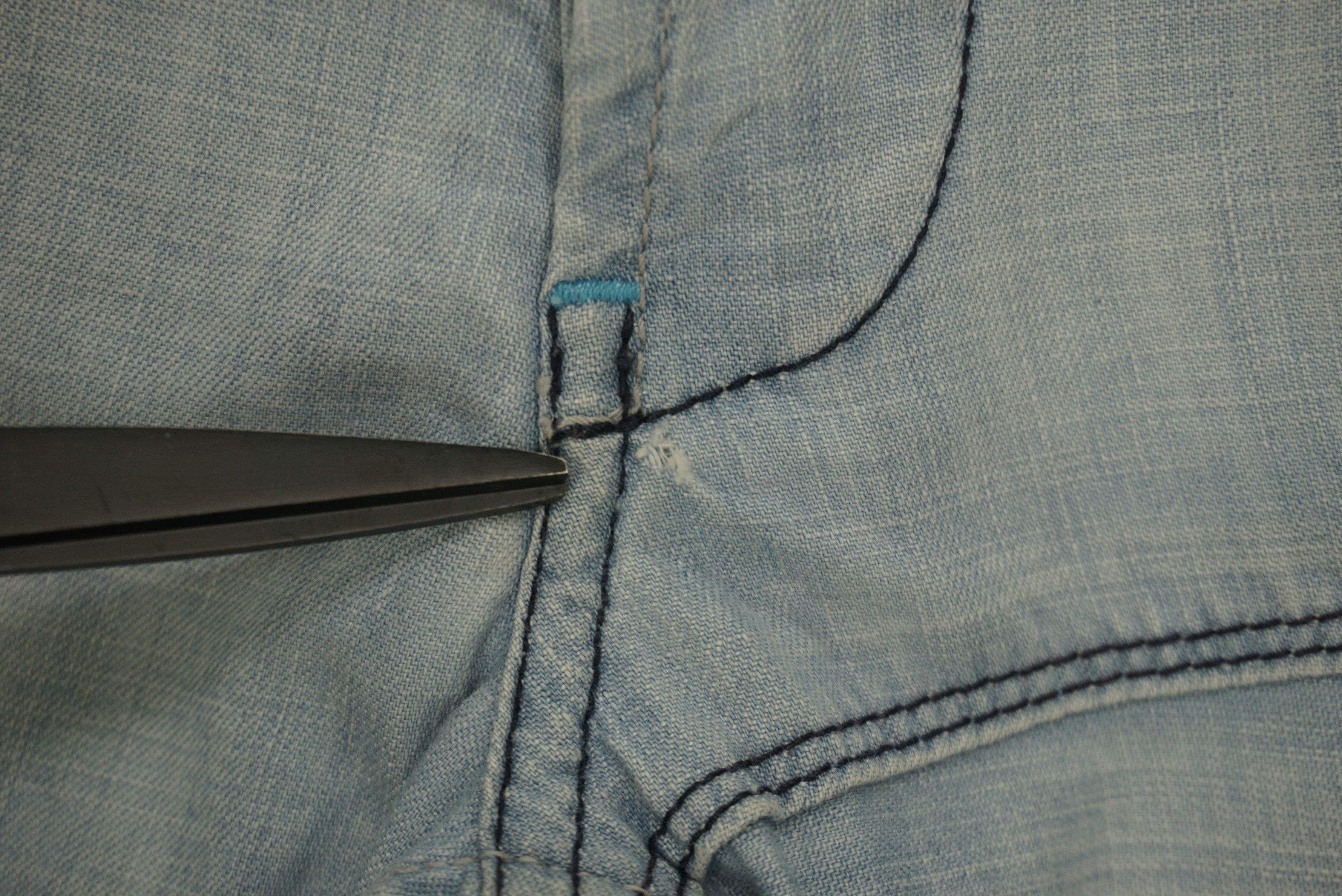 Japanese Brand FREESOUL Jeans fit W33xL35 Low Rise Patchwork Baggy Denim Size US 30 / EU 46 - 4 Thumbnail