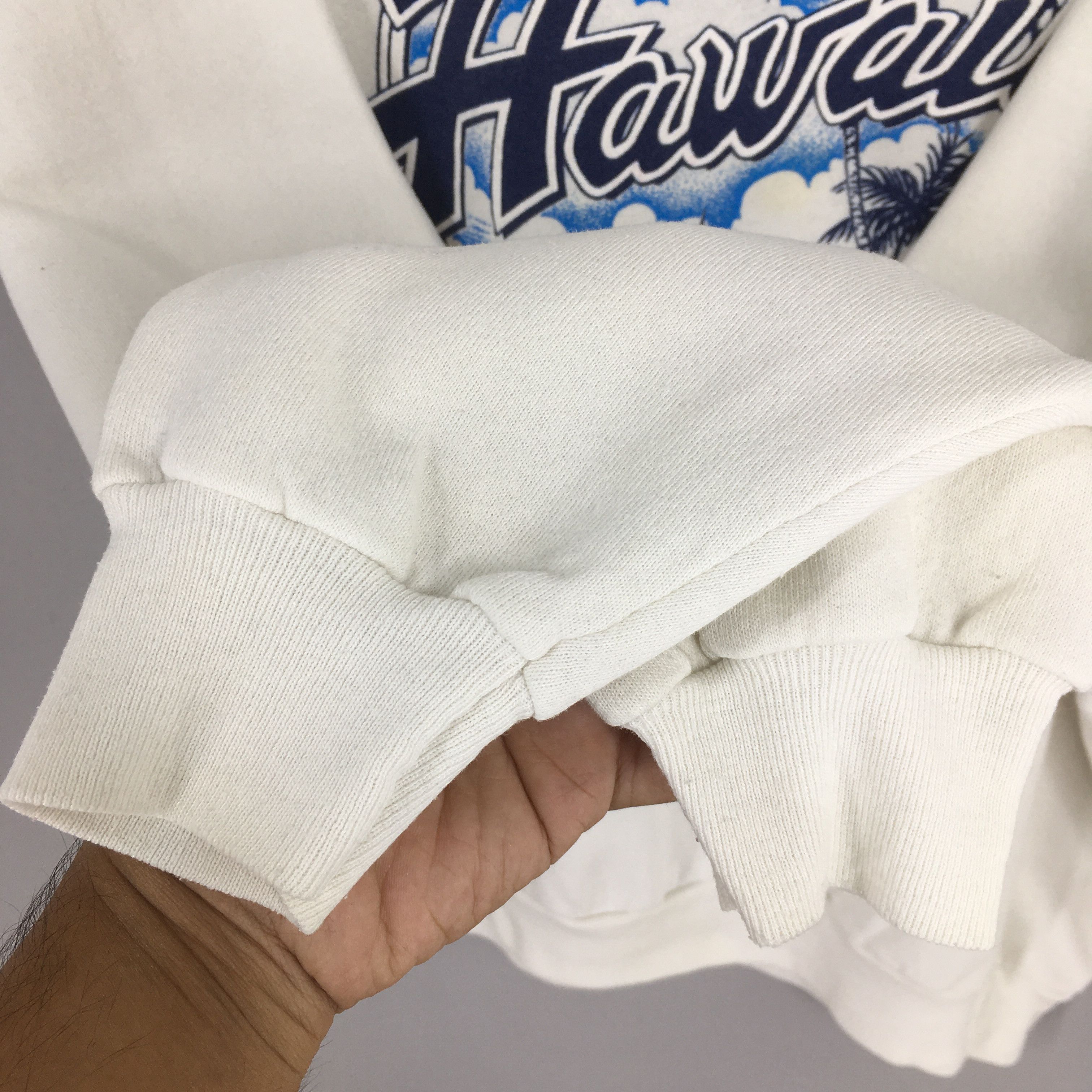 Other Vintage 90s Hawaii Aloha Honolulu White Sweatshirt XLarge Size US XL / EU 56 / 4 - 4 Thumbnail