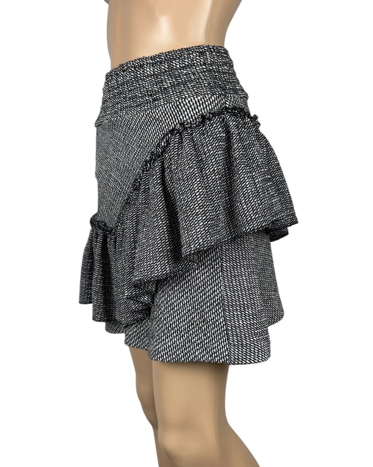 Maje Maje Mini Skirt Pleated Ruffle Cotton size 1 Size 26" / US 2 / IT 38 - 4 Thumbnail