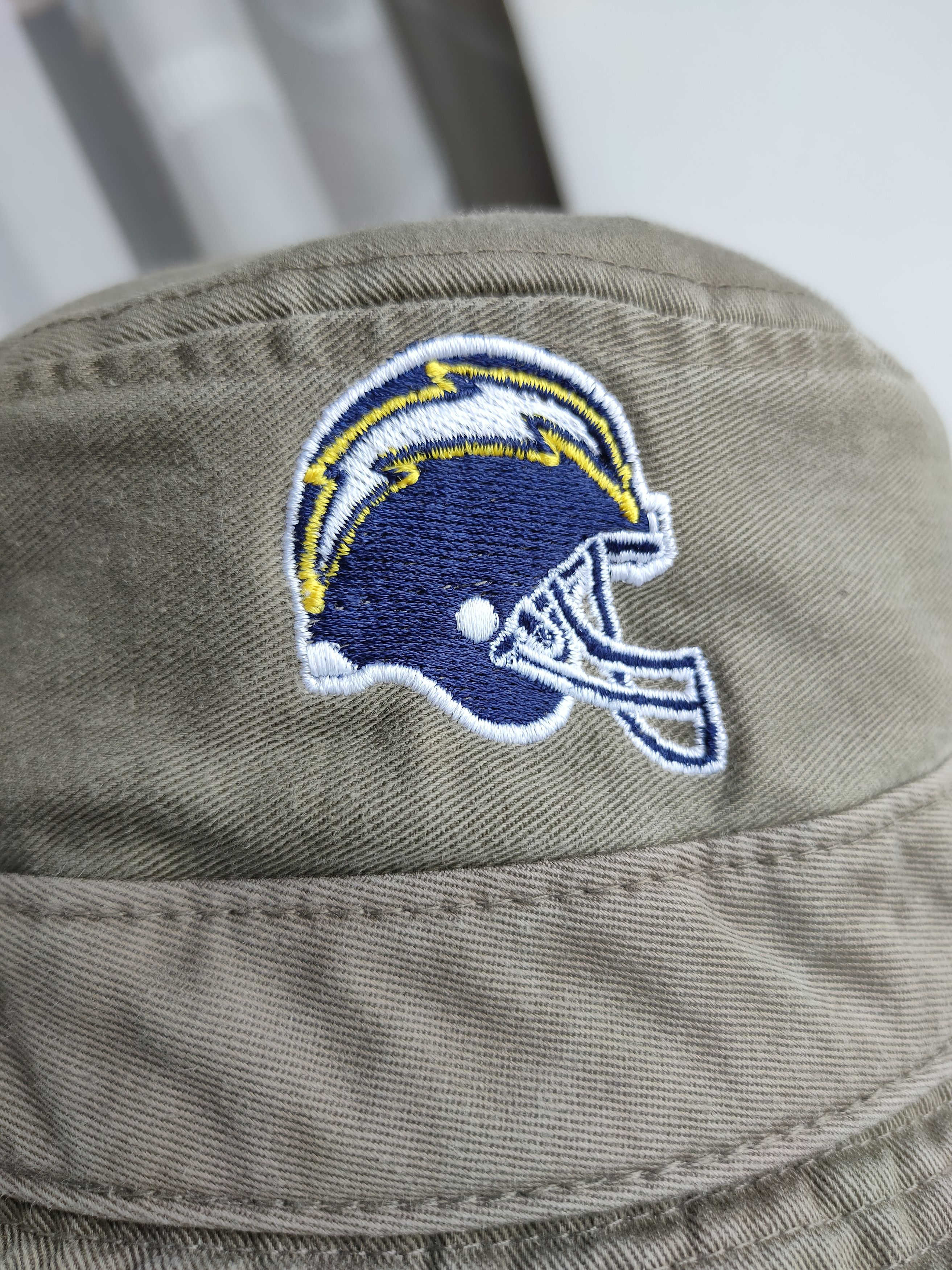 NFL Vintage Bucket Hat NFL Twins Enterprise Rugby Helmet Logo Size ONE SIZE - 3 Thumbnail
