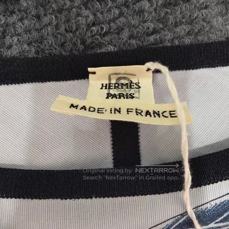 Hermes Hermes Chain Logo Blue and Black Short Sleeve Size XS / US 0-2 / IT 36-38 - 3 Thumbnail