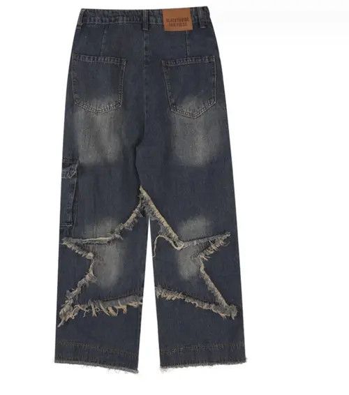 VIBE Vintage star embroidered jeans Size US 34 / EU 50 - 7 Thumbnail