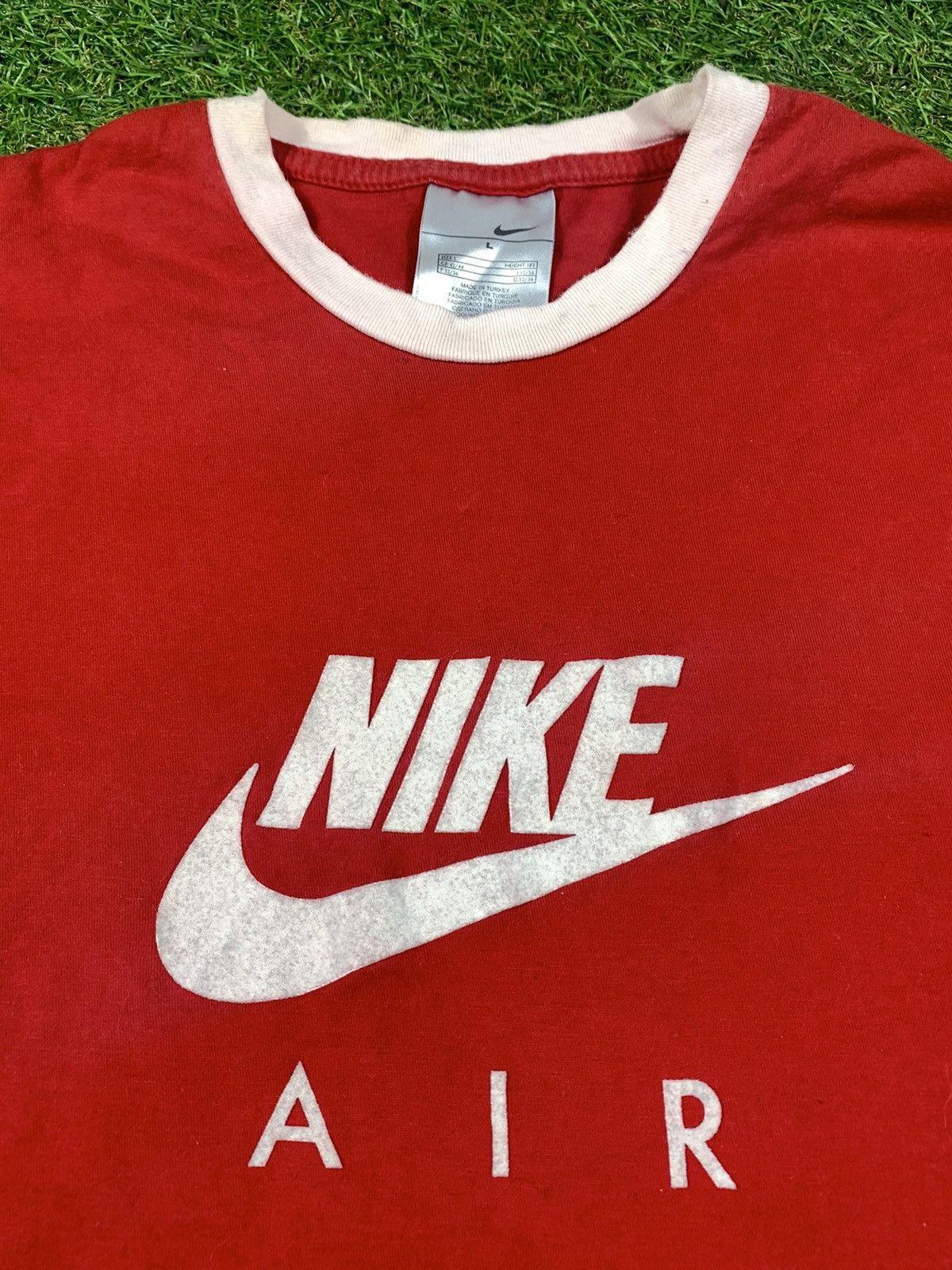 Nike Vintage 90s Nike tee streetwear big logo swoosh size L Size US L / EU 52-54 / 3 - 2 Thumbnail