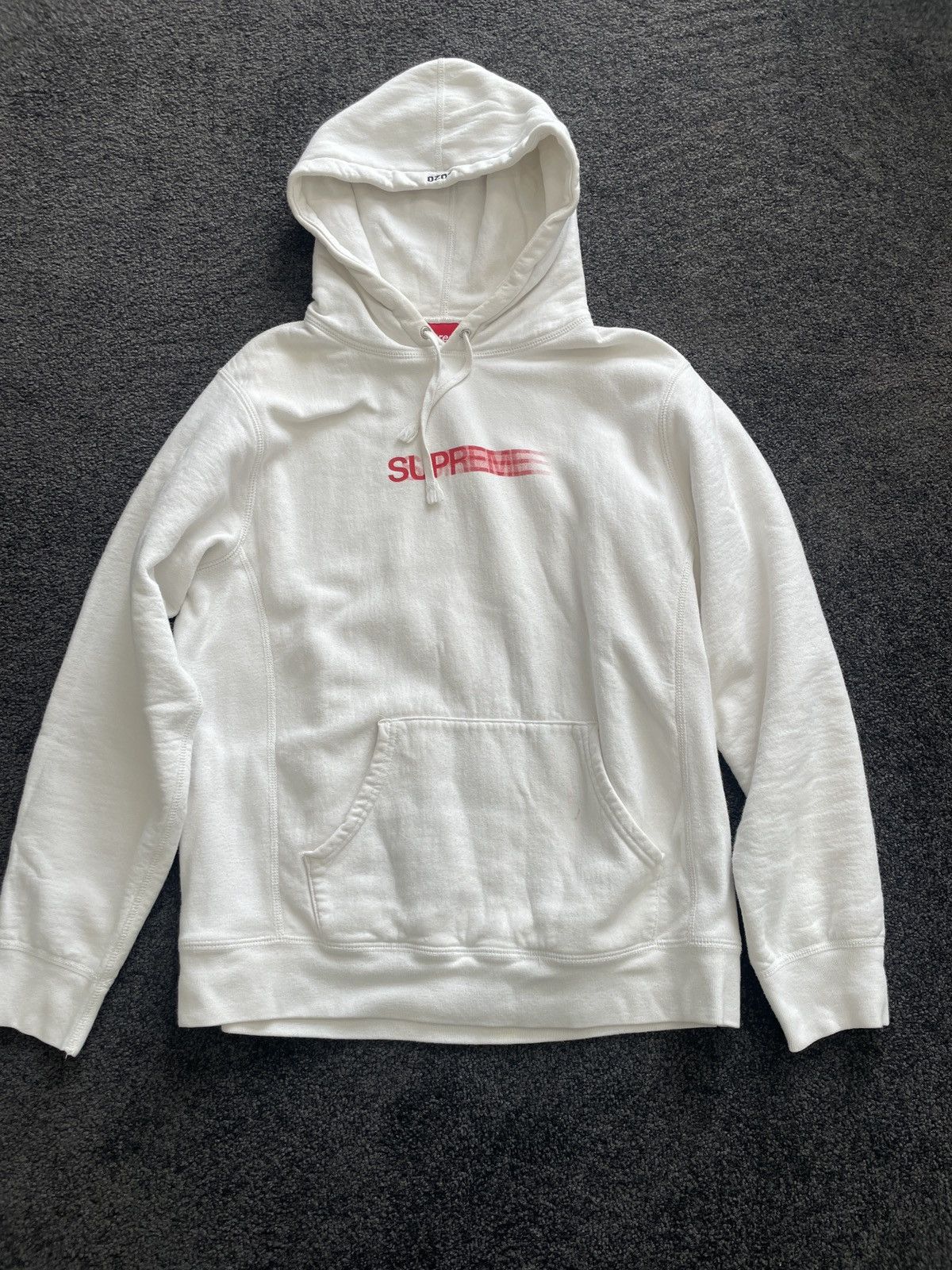 Supreme Supreme Motion Logo Hoodie White OG 2020 | Grailed