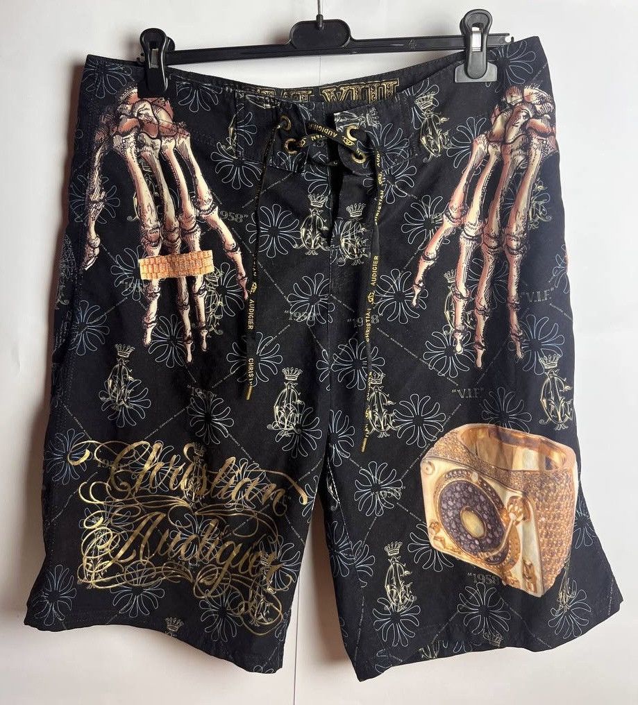 Christian Audigier × Ed Hardy Christian Audigier Ed Hardy Rare Print Shorts Size 32 Size US 32 / EU 48 - 1 Thumbnail