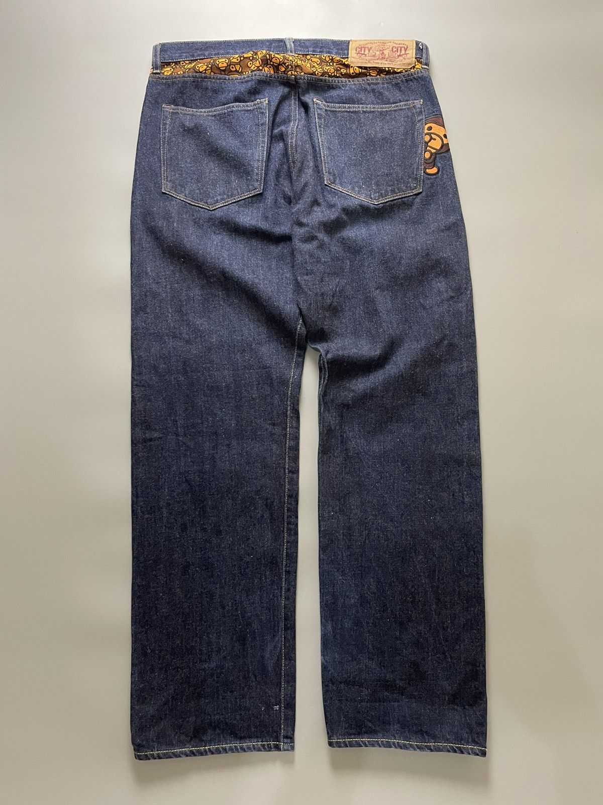 image of Bape Baby Milo Denim in Indigo, Men's (Size 36)