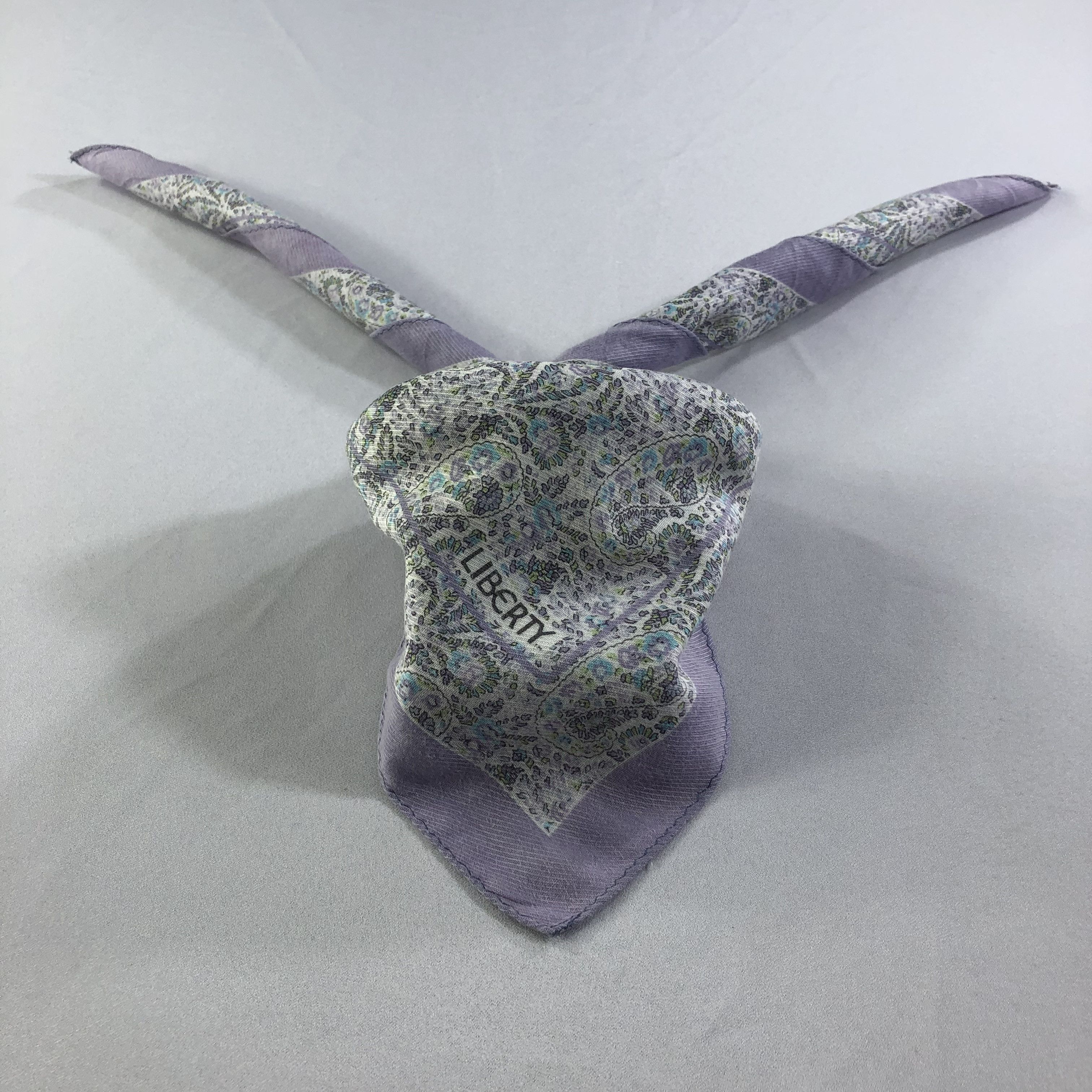 Liberty × Vintage Liberty Paisley Handkerchief Neckerchief Bandana H1579 Size ONE SIZE - 2 Thumbnail
