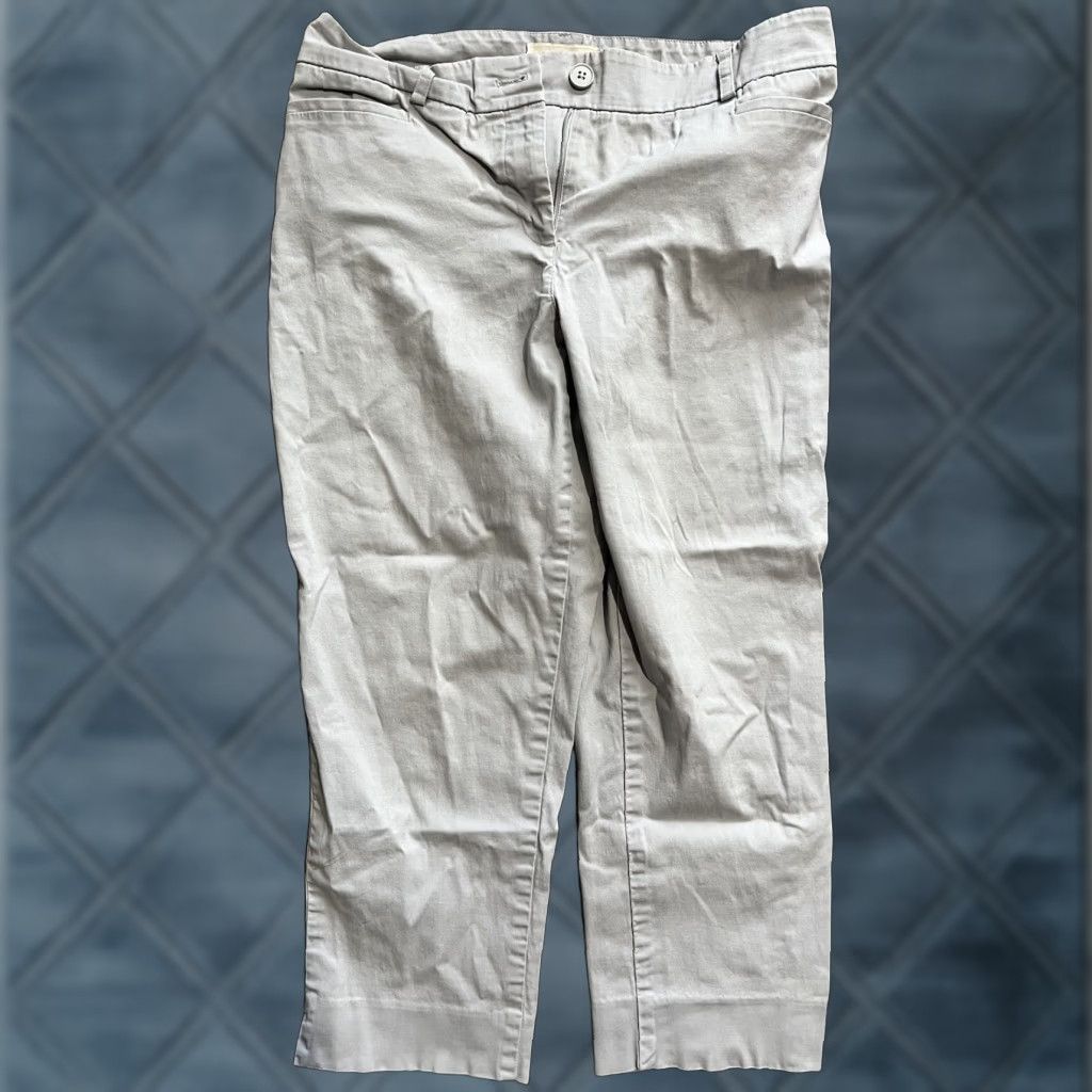 Talbots Talbots Capri Pants Womens Petite 6P Gray Cotton Spandex Size 28" / US 6 / IT 42 - 1 Thumbnail