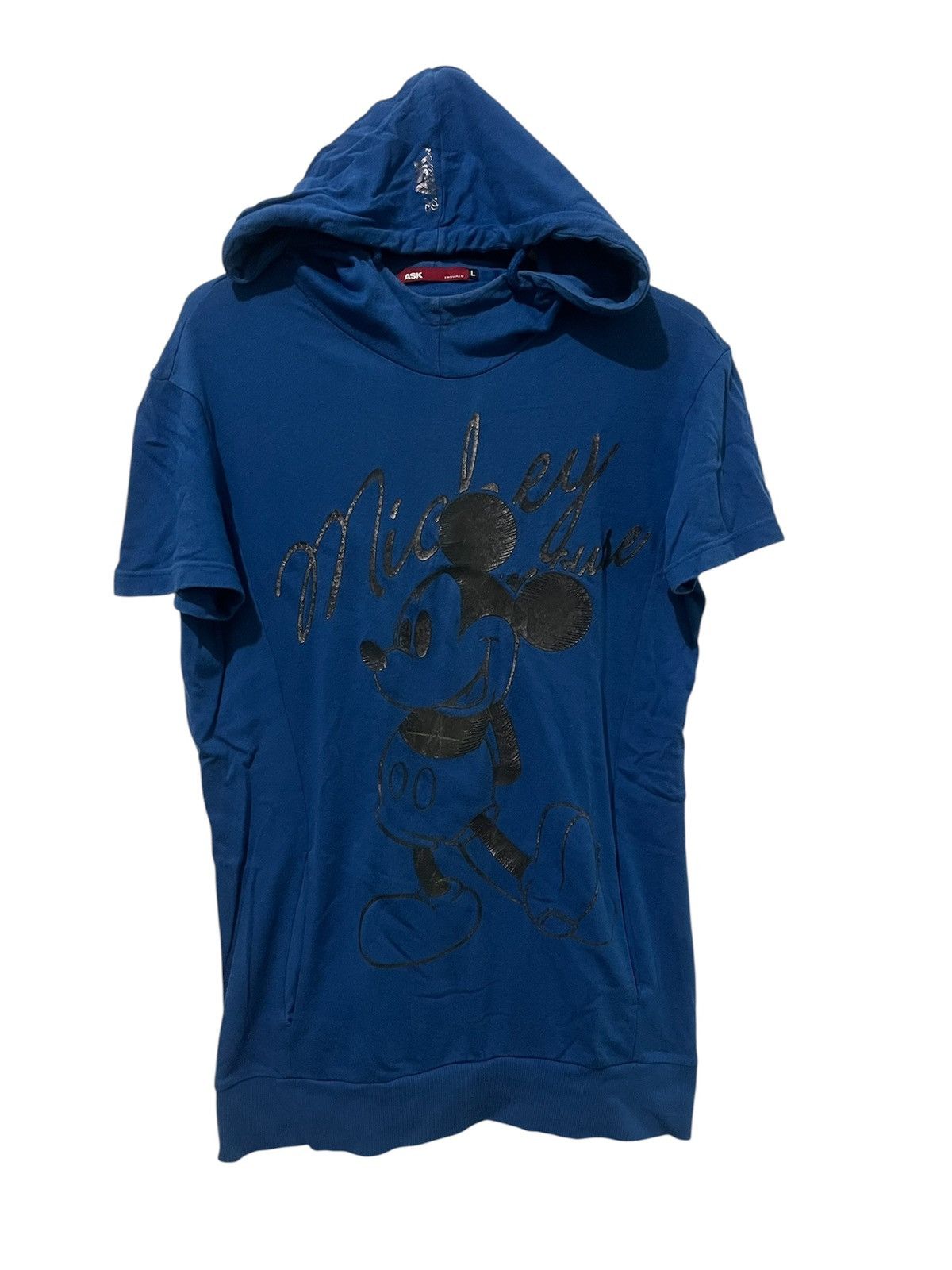 Japanese Brand Ask Enquired Short Sleeve Hoodie Size US L / EU 52-54 / 3 - 1 Thumbnail