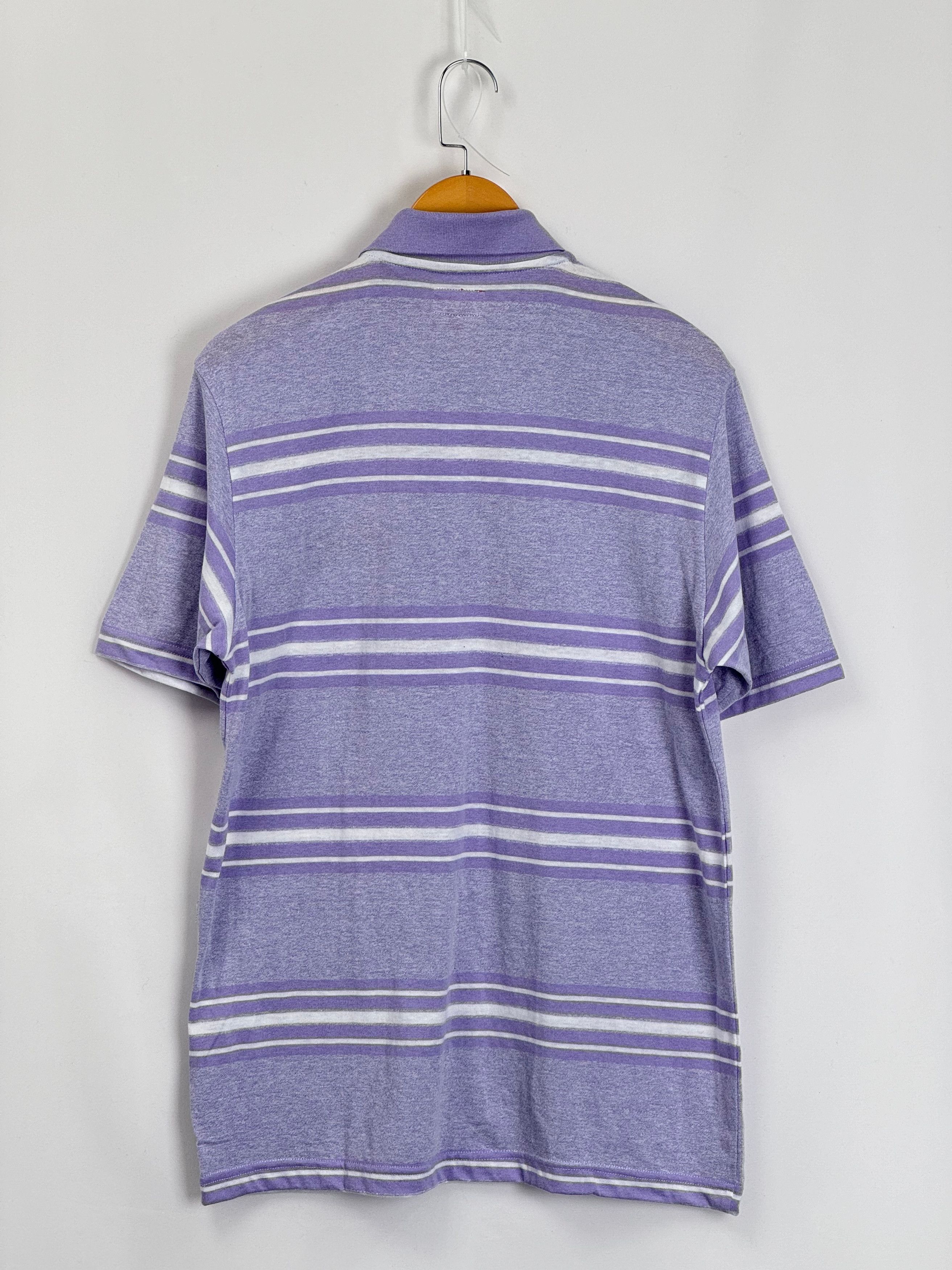 Supreme UNWORN* Supreme Heather Stripe Polo Light Purple Size US M / EU 48-50 / 2 - 4 Thumbnail