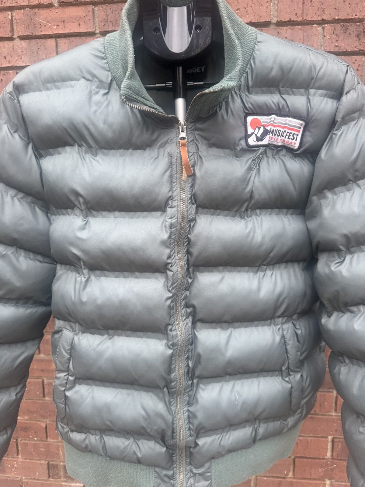 Other Hooey Track Jacket Full Zip Quilted Puffer Bomber Musicfest Size L / US 10 / IT 46 - 2 Thumbnail