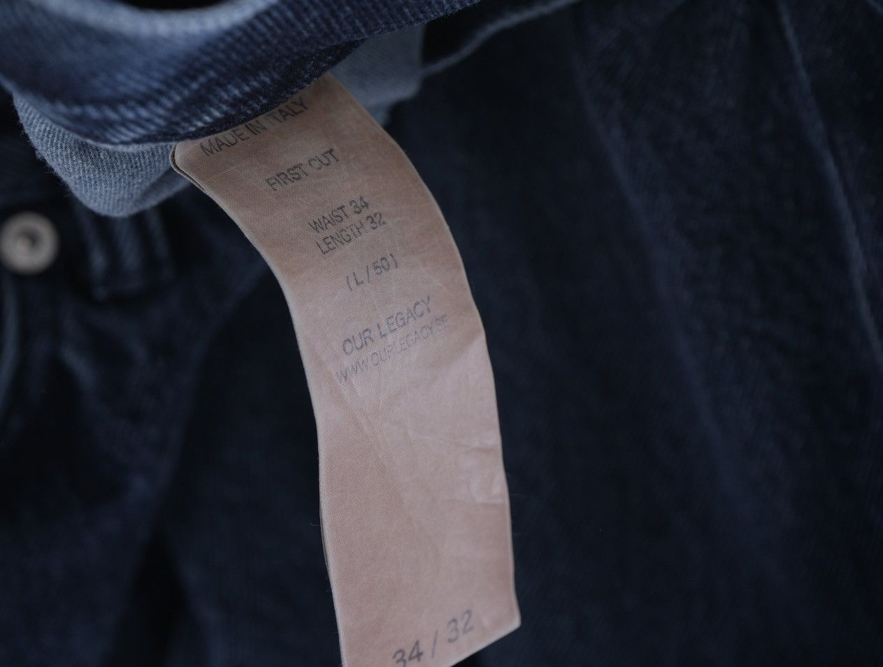 Our Legacy Our Legacy First Cut straight Denim Jeans w34 Size US 34 / EU 50 - 7 Thumbnail