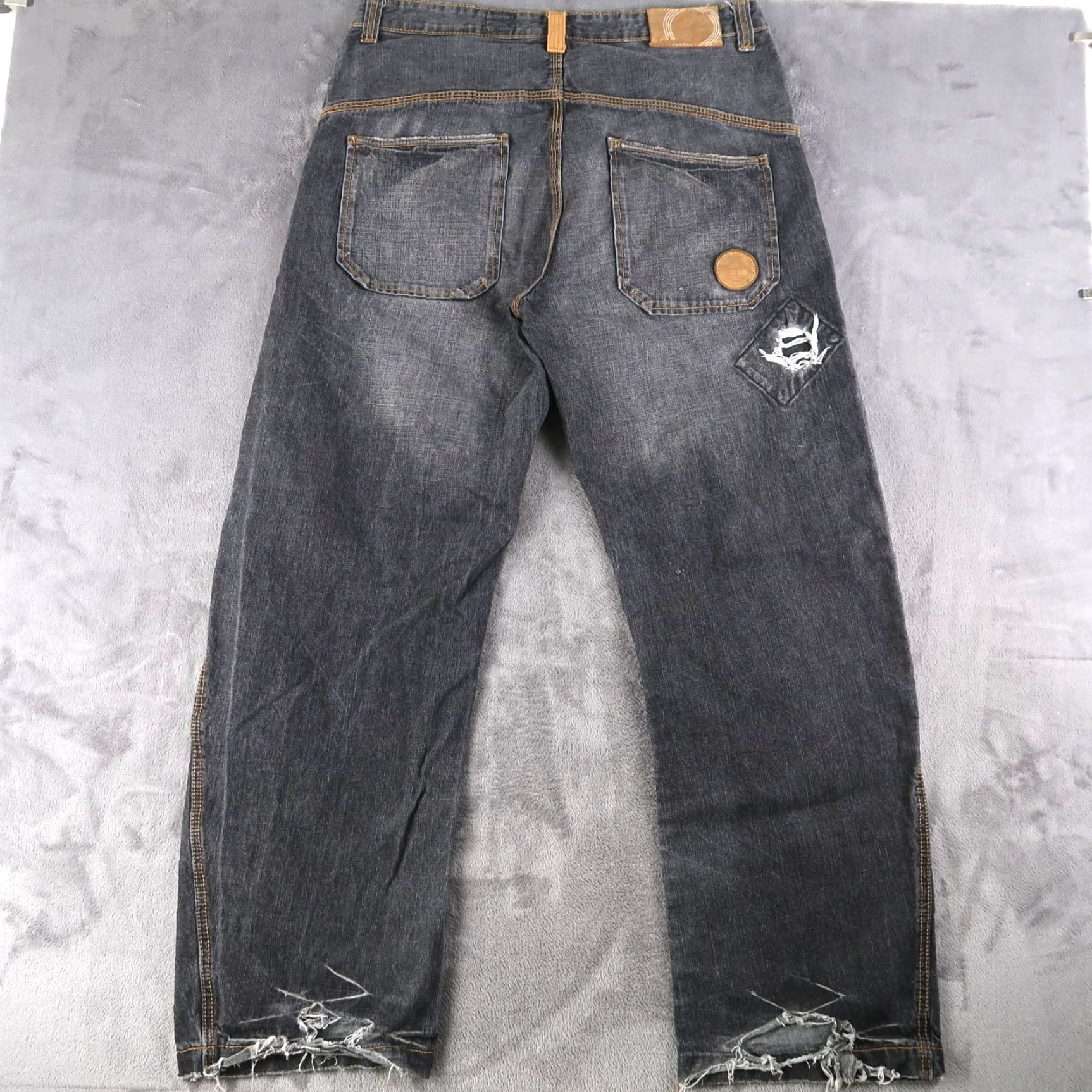 Timberland VINTAGE Timberland Men’s Denim Jeans Baggy Wide-Leg Black 90s Grunge Skater Punk Y2K Size 36 Size US 36 / EU 52 - 2 Thumbnail