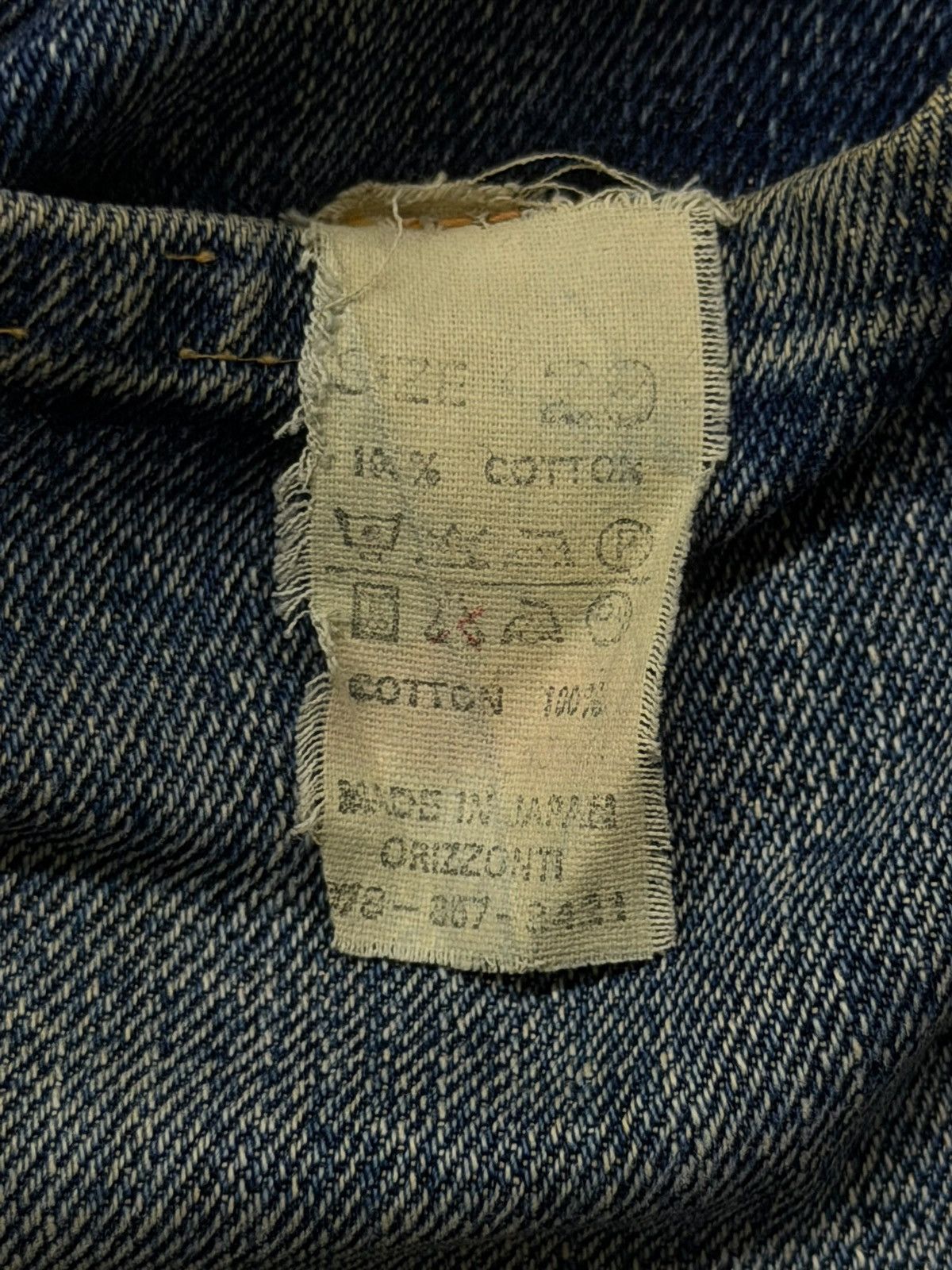 Denime Vintage 90s Denime Lot 013 Orizzonti Japan Selvedge | W29 Size US 29 - 17 Thumbnail