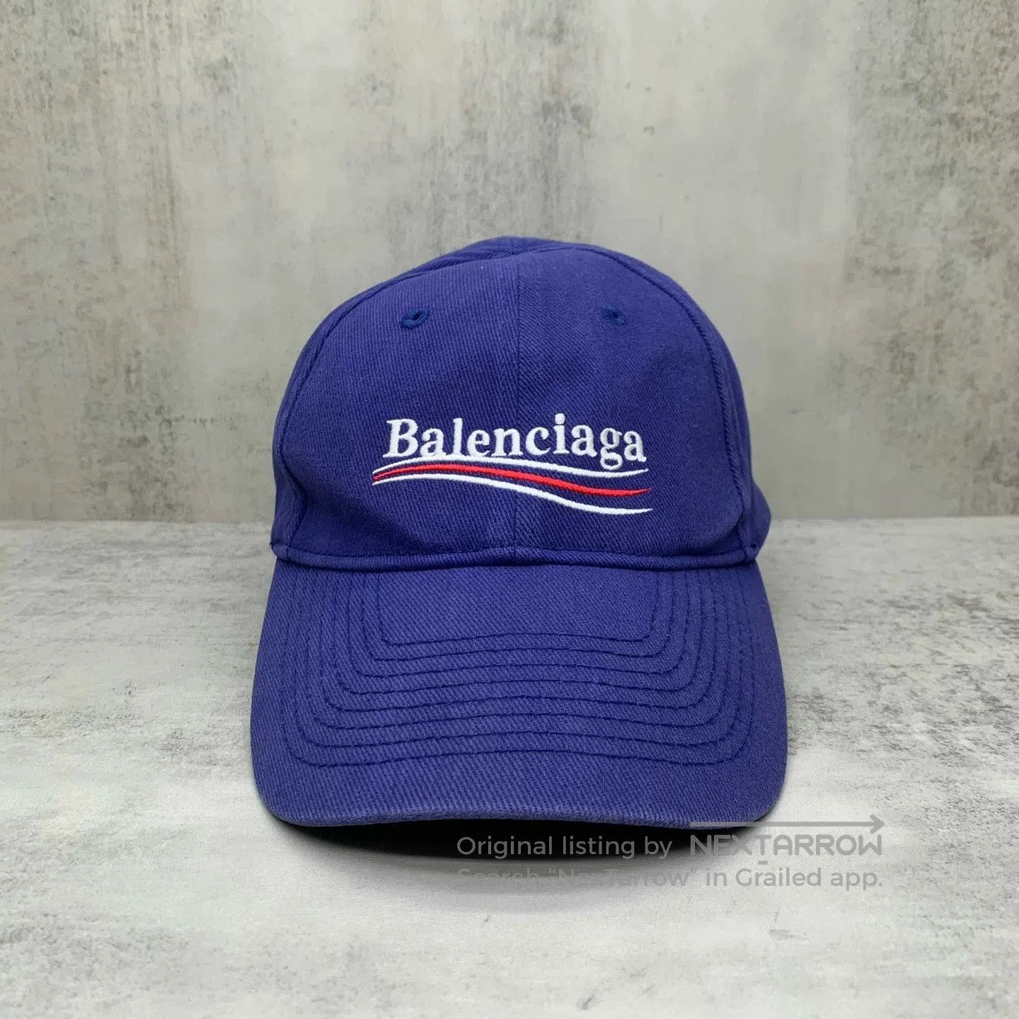 Balenciaga blue balenciaga cap with logo. Size ONE SIZE - 2 Thumbnail