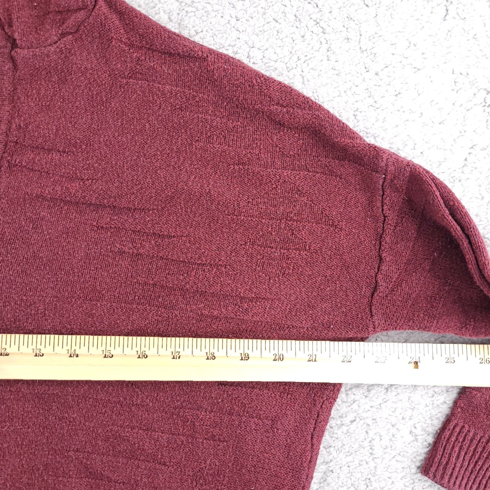 American Eagle Outfitters American Eagle Outfitters Hoodie Women's M Red Oversized Knit Sweatshirt Baggy Long Sleeve Size M / US 6-8 / IT 42-44 - 5 Thumbnail