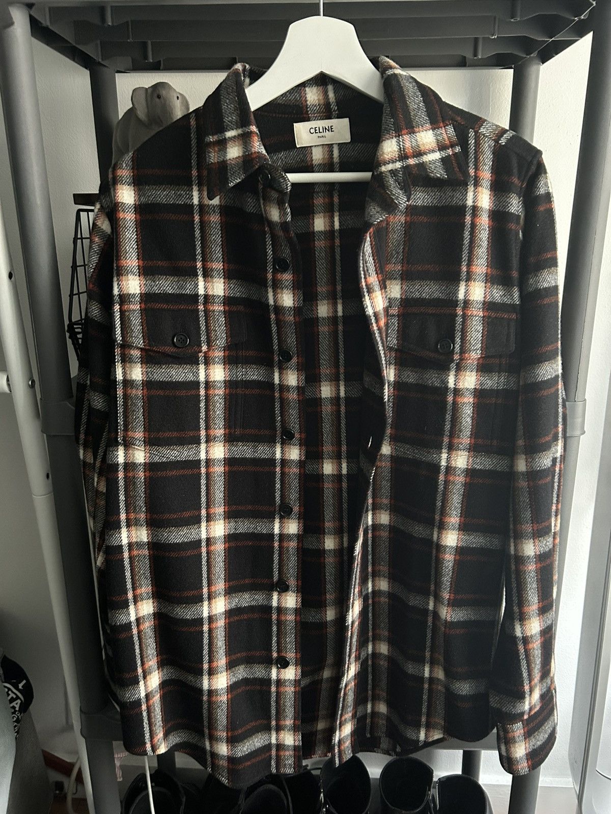 Celine Celine Oversized Flannel Size US XS / EU 42 / 0 - 1 Thumbnail