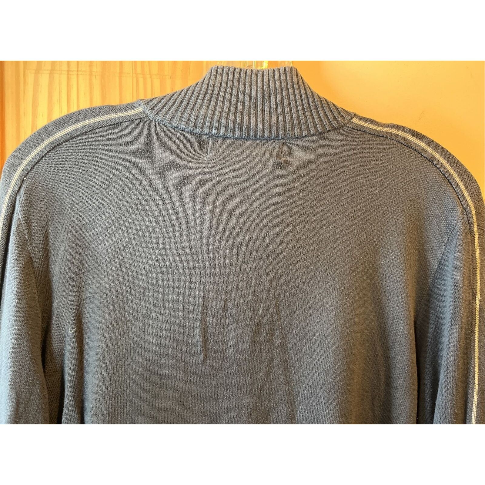 Banana Republic Banana Republic Mens Large Blue 100% Cotton Full Zip sweater Size US L / EU 52-54 / 3 - 14 Thumbnail