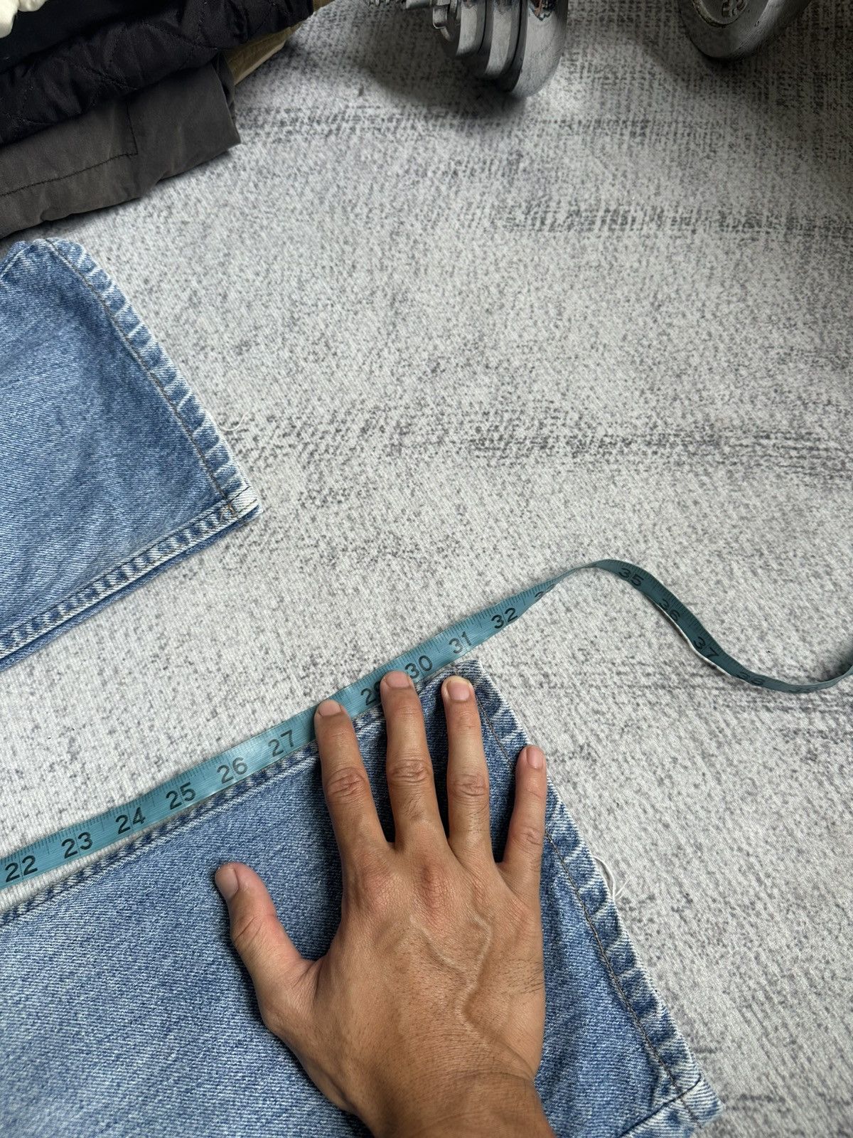 Levi's × Levi's Vintage Clothing × Vintage Vintage 90s Levi’s 517 Washed Blue Jeans Size US 31 - 22 Thumbnail