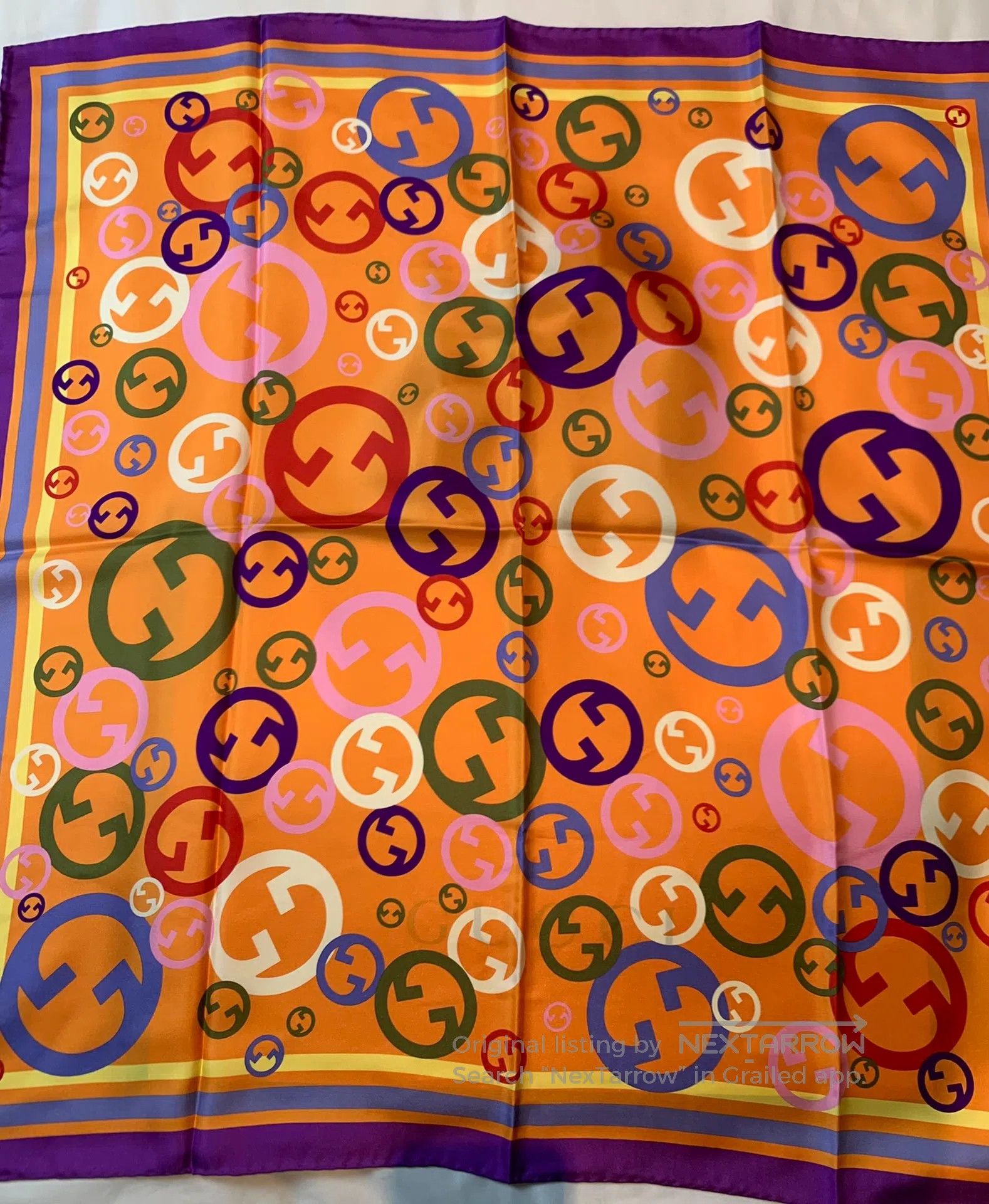 Gucci Guicci Silk Scarf| Size ONE SIZE - 5 Thumbnail