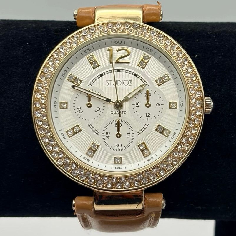 Other Gold & Brown Studio Time Watch Size ONE SIZE - 2 Thumbnail