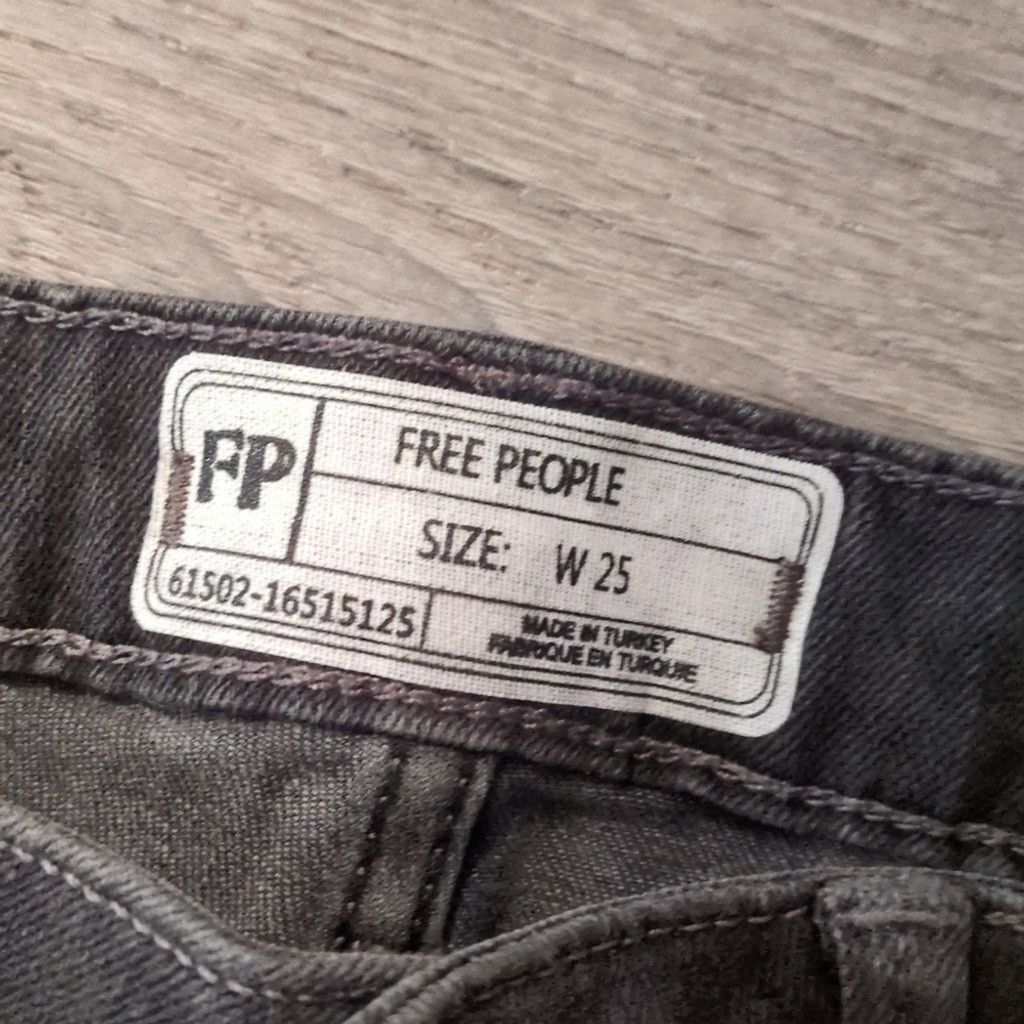 Free People Free People Black Fringe Jeans Size 25 Size 25" / US 0 / IT 36 - 6 Thumbnail