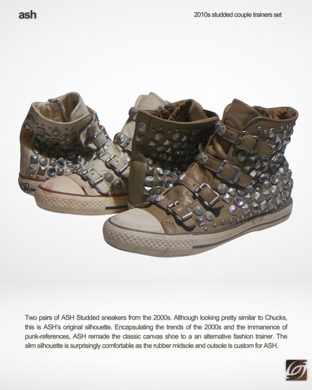 ASH ASH Studded Couple Zip Trainers Set Size US 7 / EU 40 - 1 Thumbnail