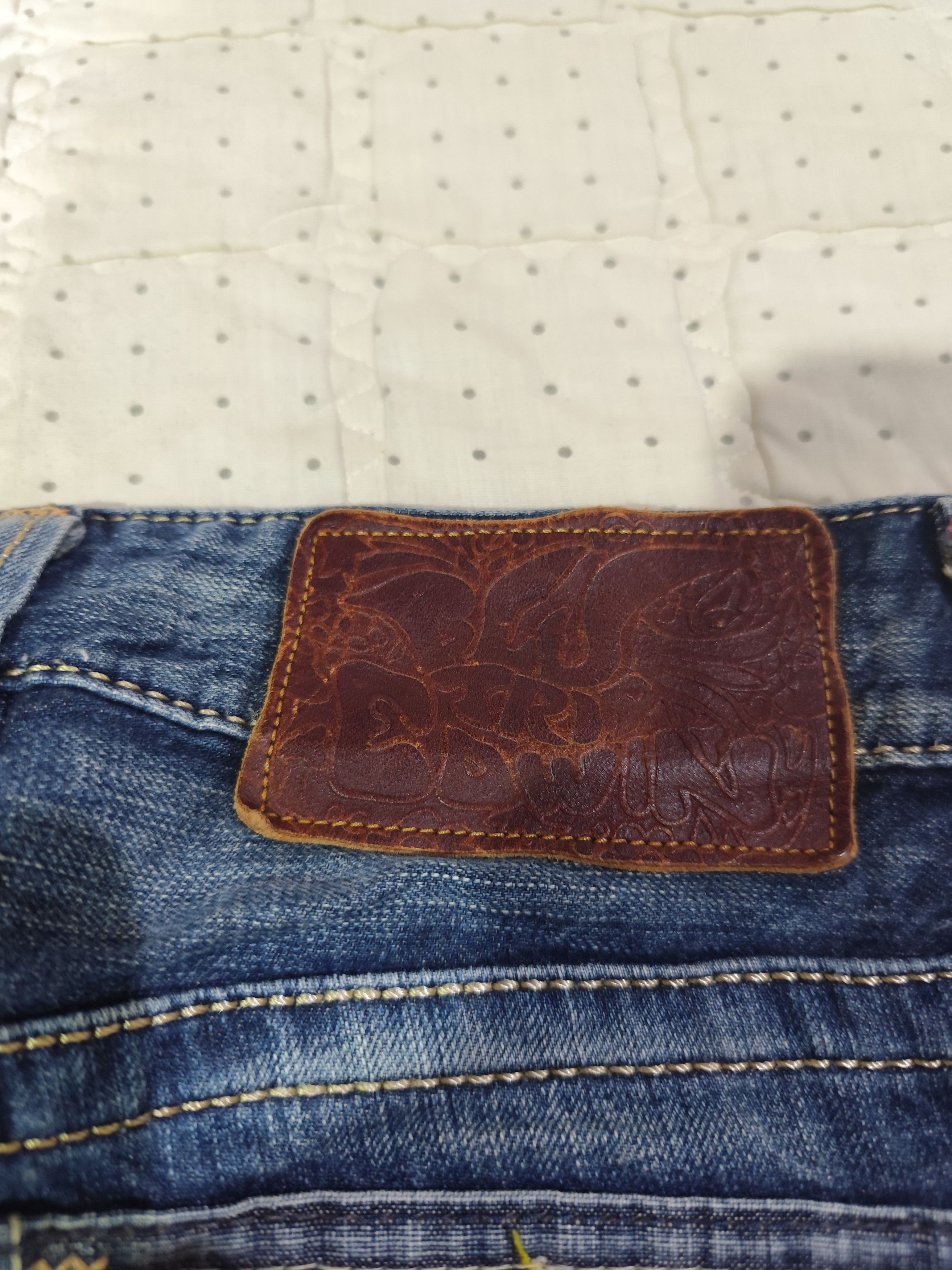 Beauty Beast × Edwin × If Six Was Nine Vintage Edwin 503 Blue Trip Washed Denim J017 Size 26" / US 2 / IT 38 - 14 Thumbnail