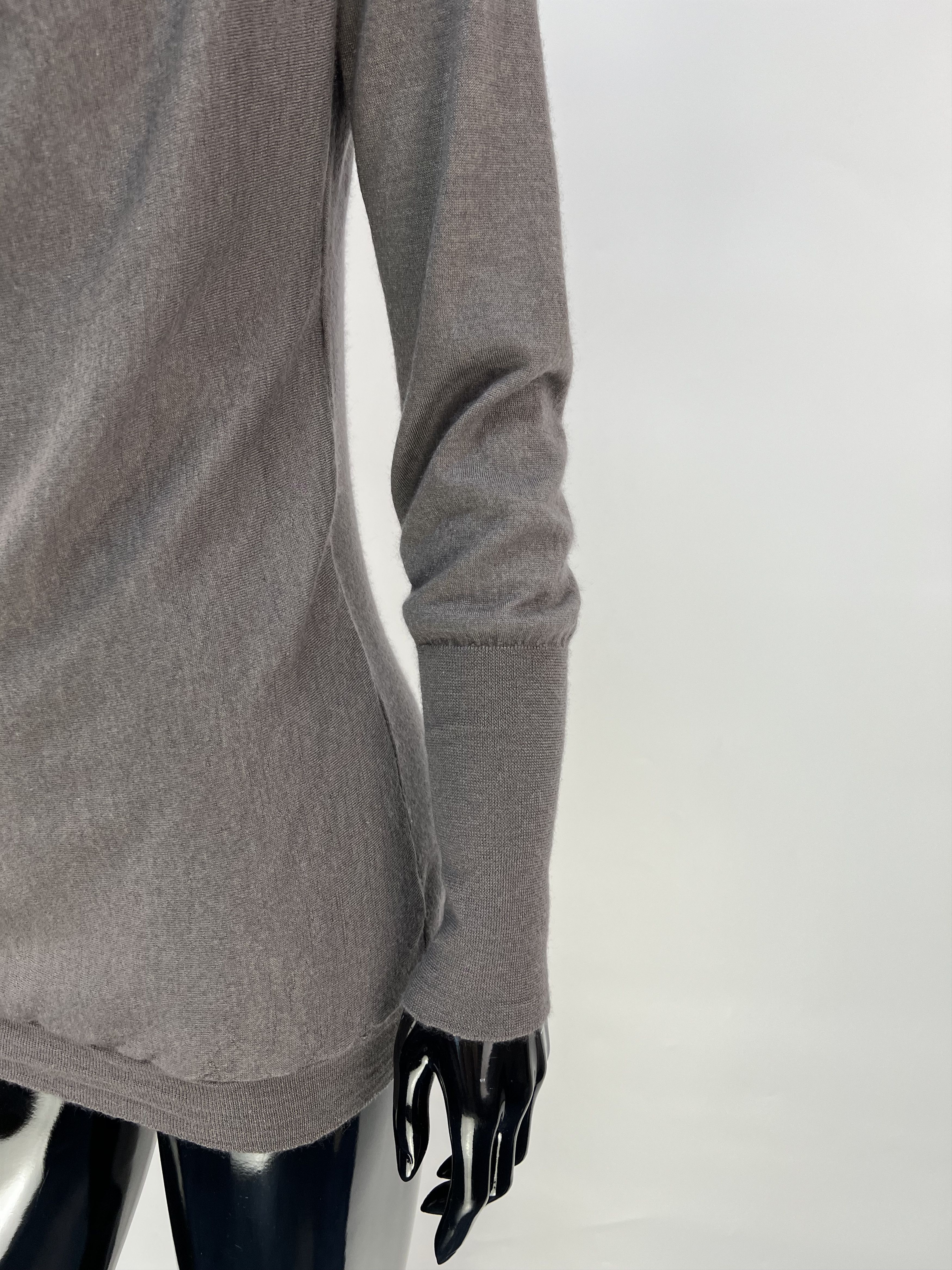 Brunello Cucinelli Brunello Cucinelli Gray Cashmere Silk Sweater Pullover Size M / US 6-8 / IT 42-44 - 6 Thumbnail