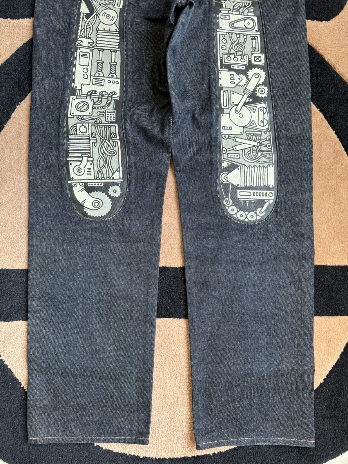 Evisu evisu robot daicock style denim jeans size：36x34 Size US 36 / EU 52 - 6 Thumbnail
