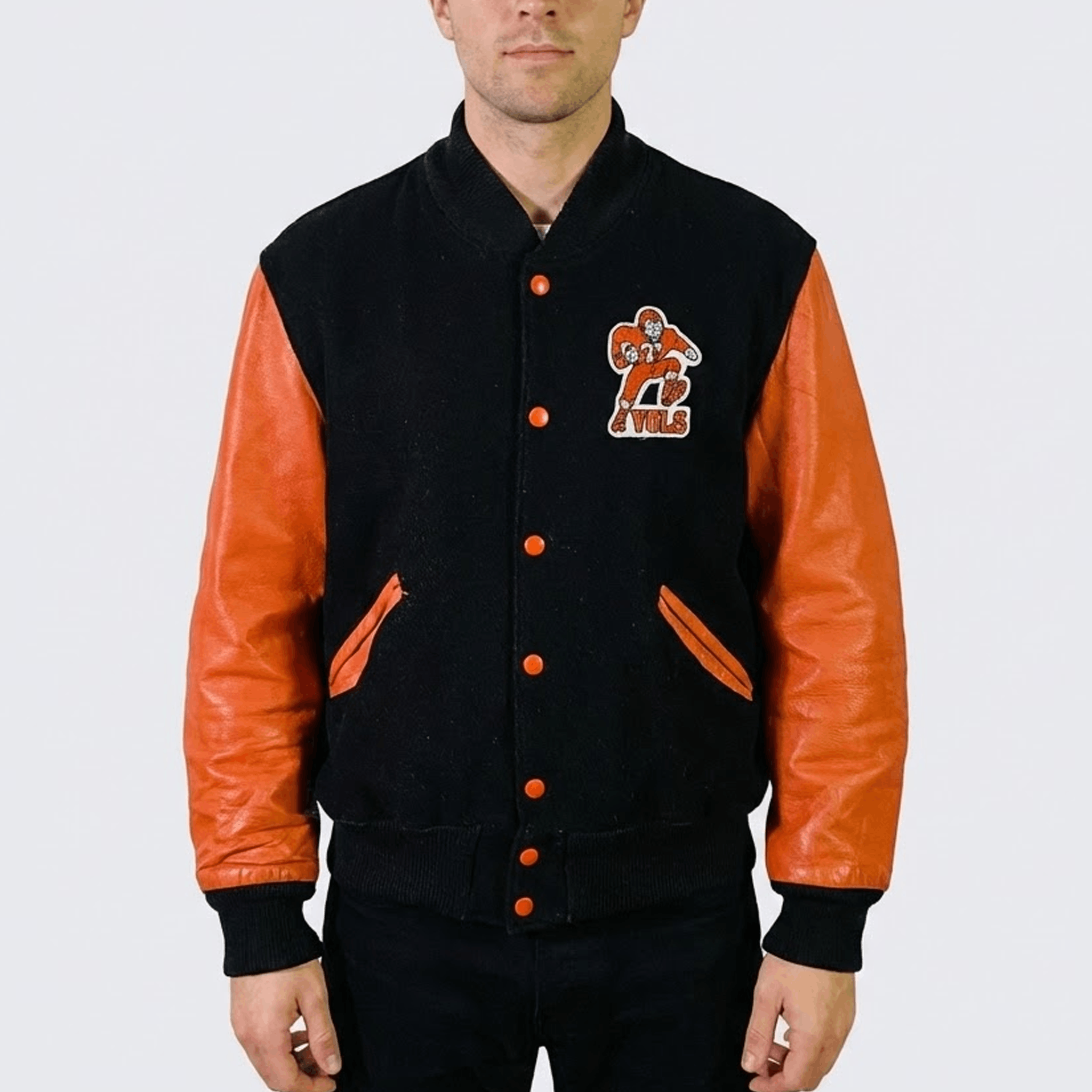 NCAA Tennessee Volunteers Vintage 90s Football Varsity Jacket Size US L / EU 52-54 / 3 - 3 Thumbnail
