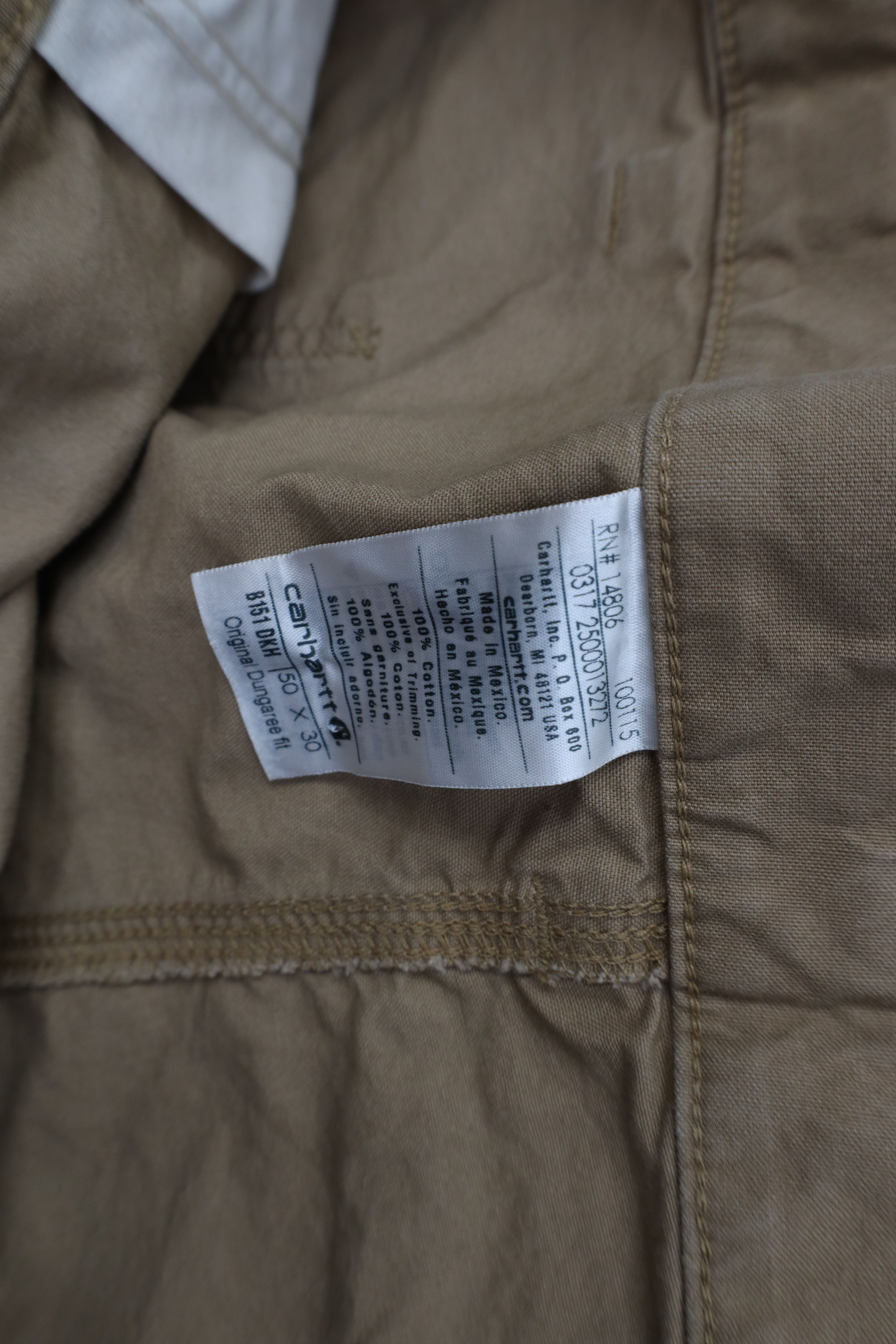 Carhartt Vintage Y2K Carhartt Original Dungaree Wide Leg Pants Brown Size US 44 / EU 60 - 8 Thumbnail