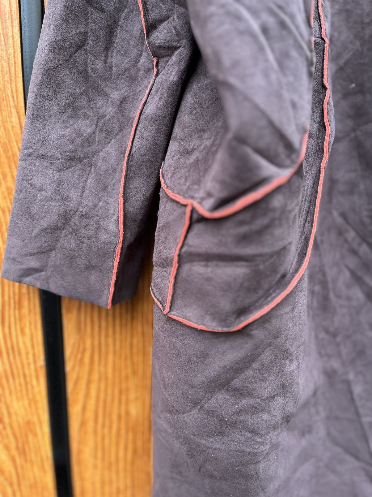Designer × Issey Miyake Issey Miyake Deconstructed Reversible Suede Batwing Coat Size US M / EU 48-50 / 2 - 7 Thumbnail